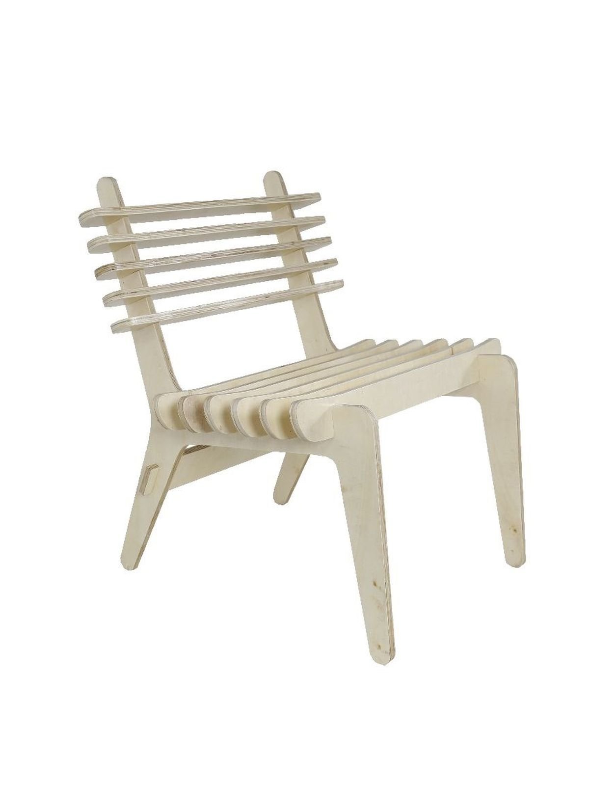 Japandi plywood armchair FACTORY Beige
