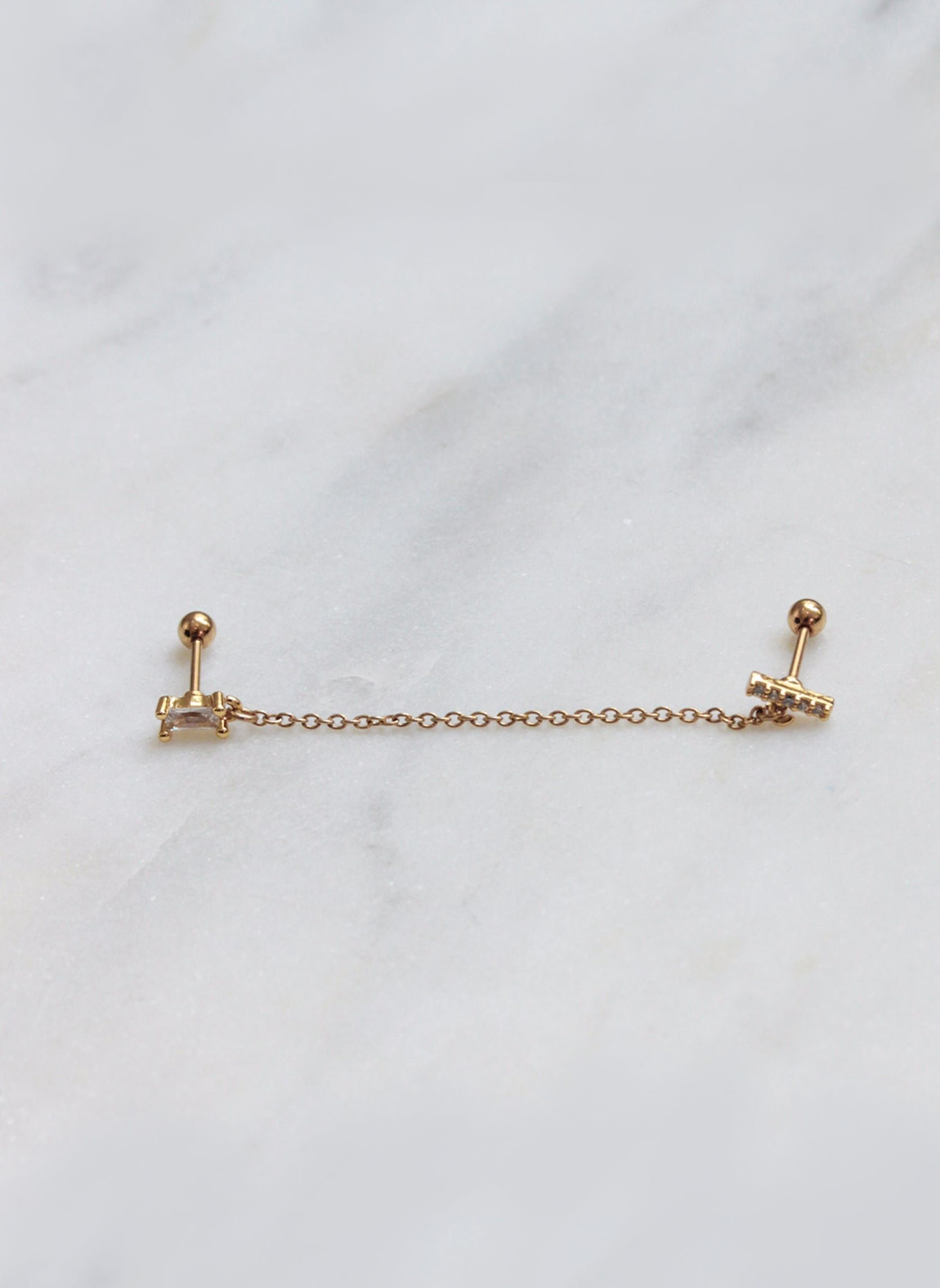 Izia Bar Piercing AEC Paris Golden