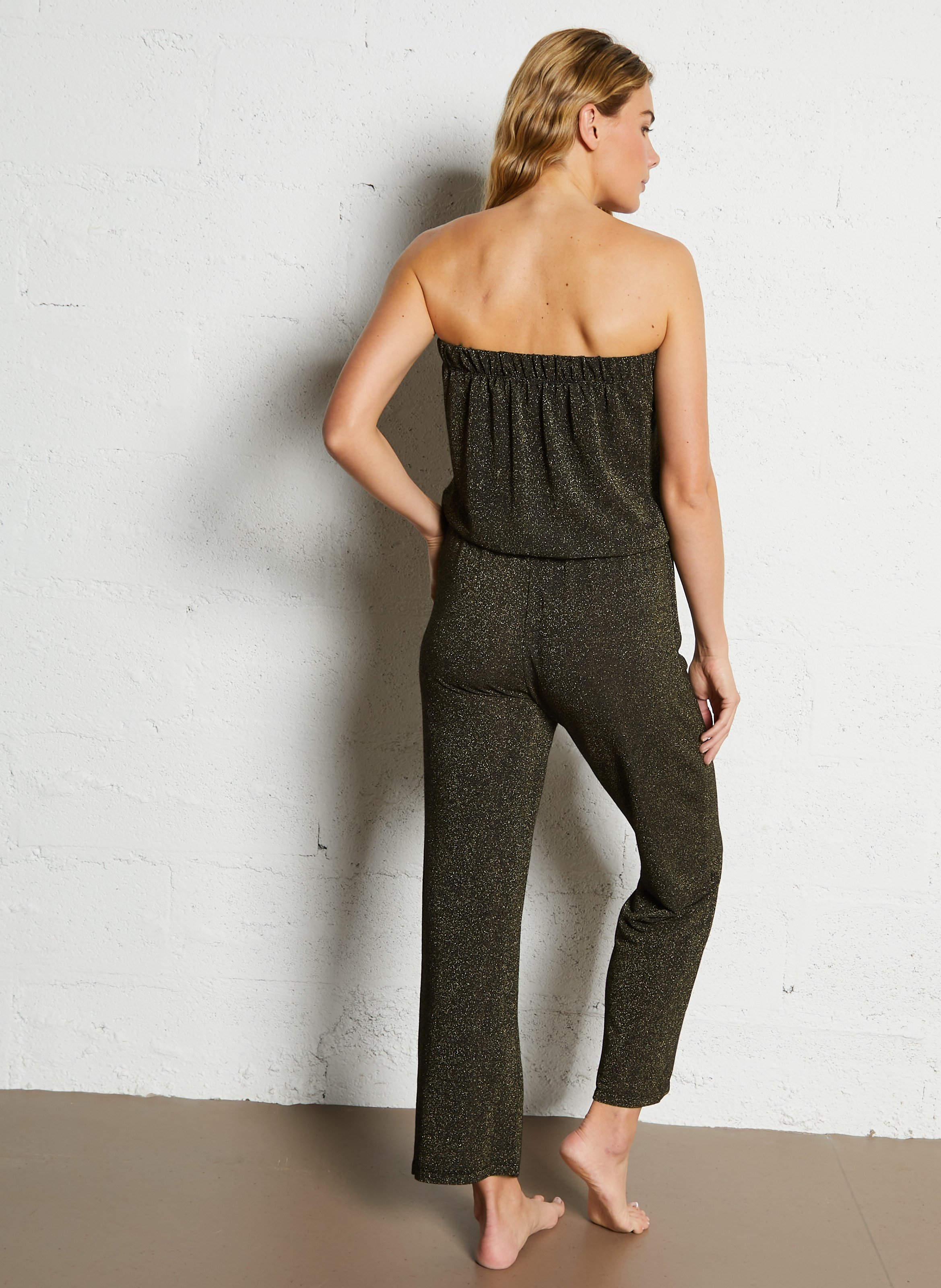 Wijde jumpsuit BELIZA Zwart