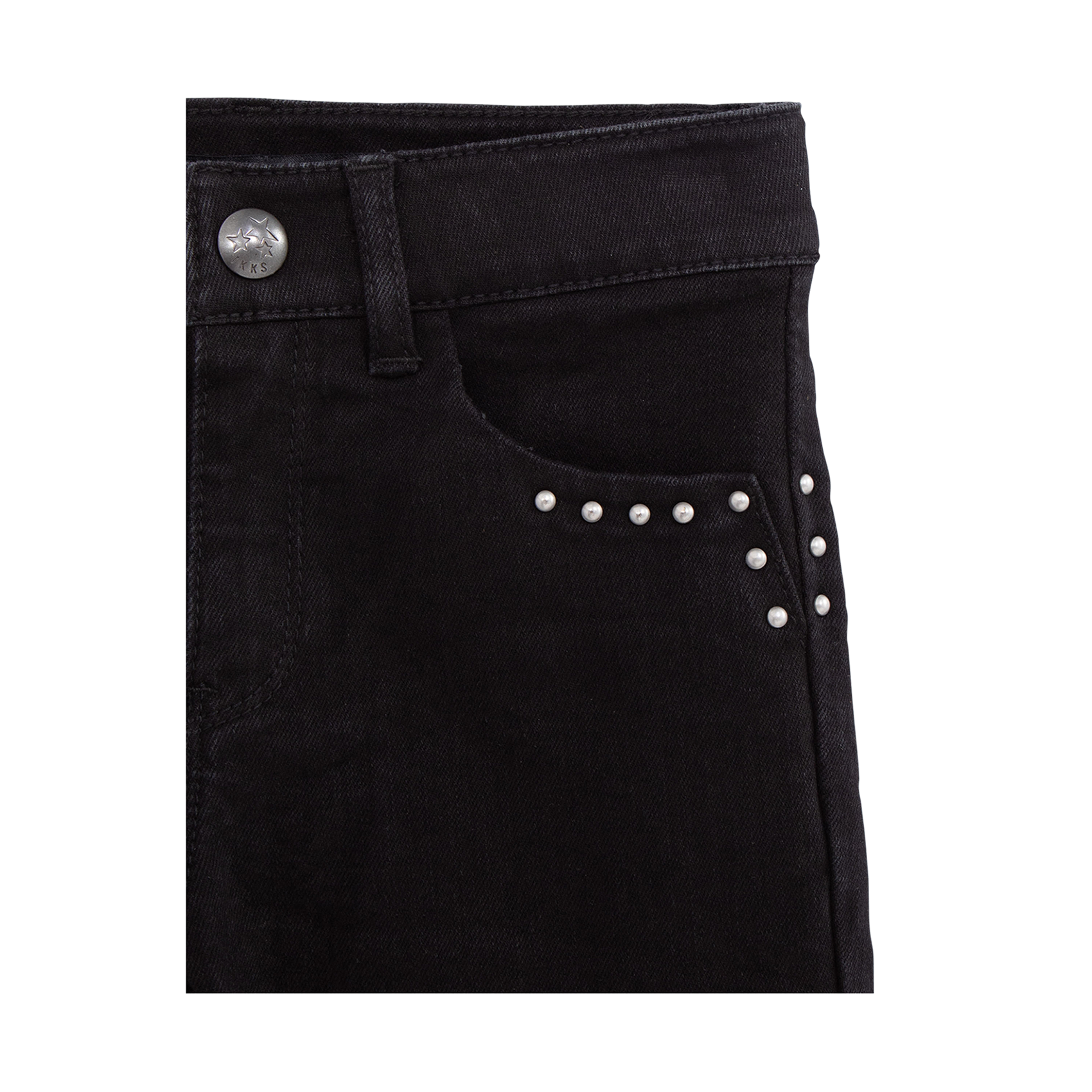 Jean droit en coton mélangé IKKS JUNIOR Noir