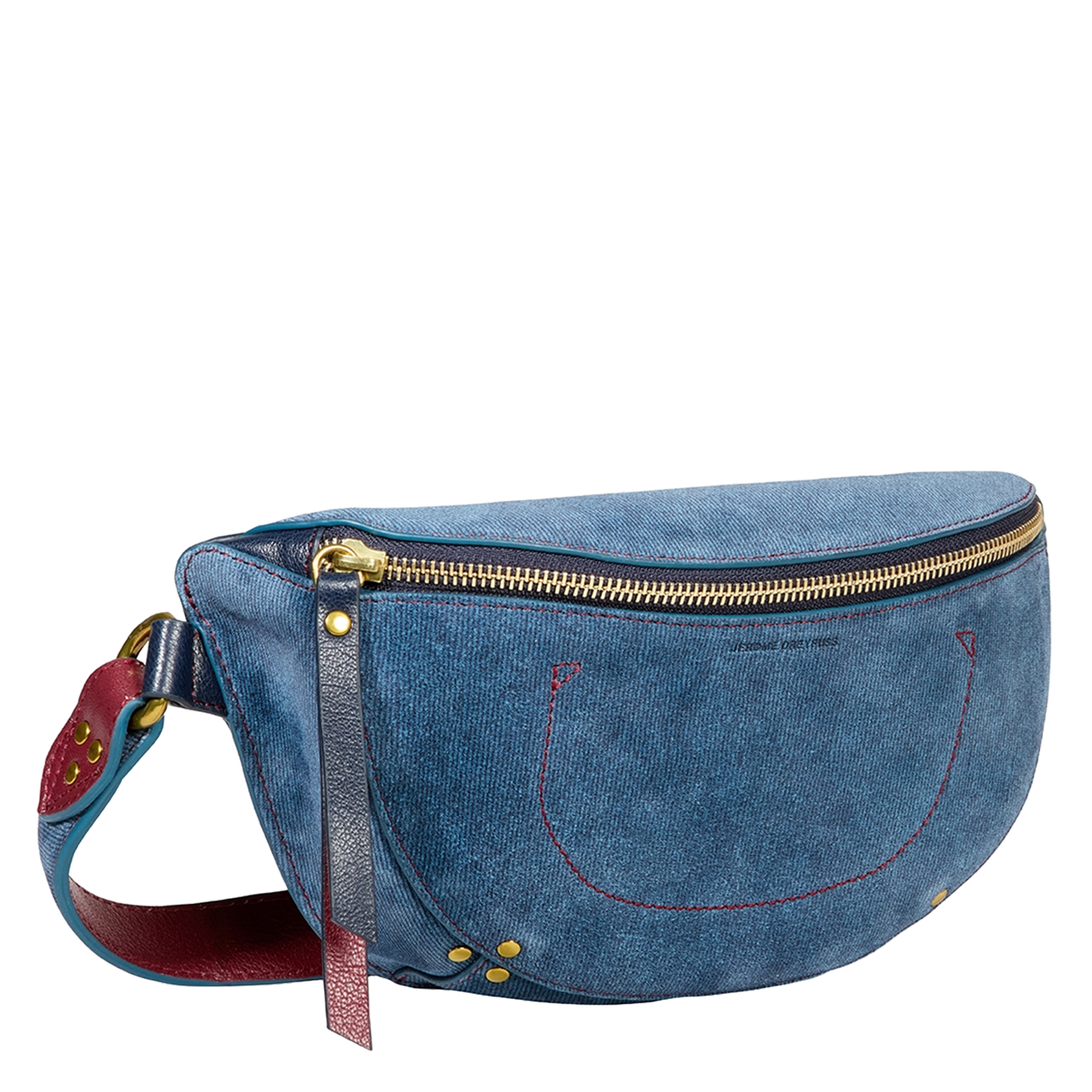 Denim fanny pack JEROME DREYFUSS Blue