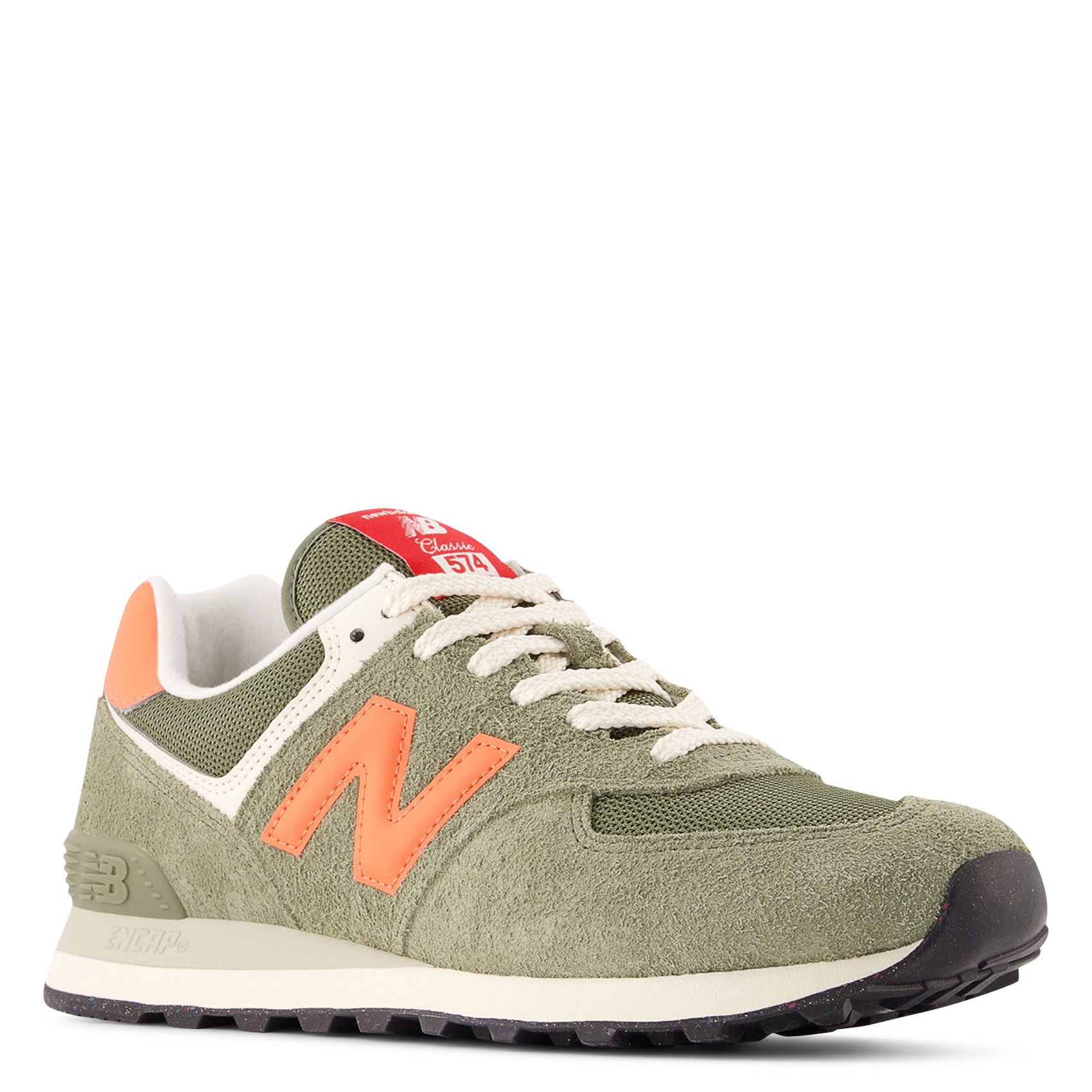 Low-top leather mix sneakers NEW BALANCE Green