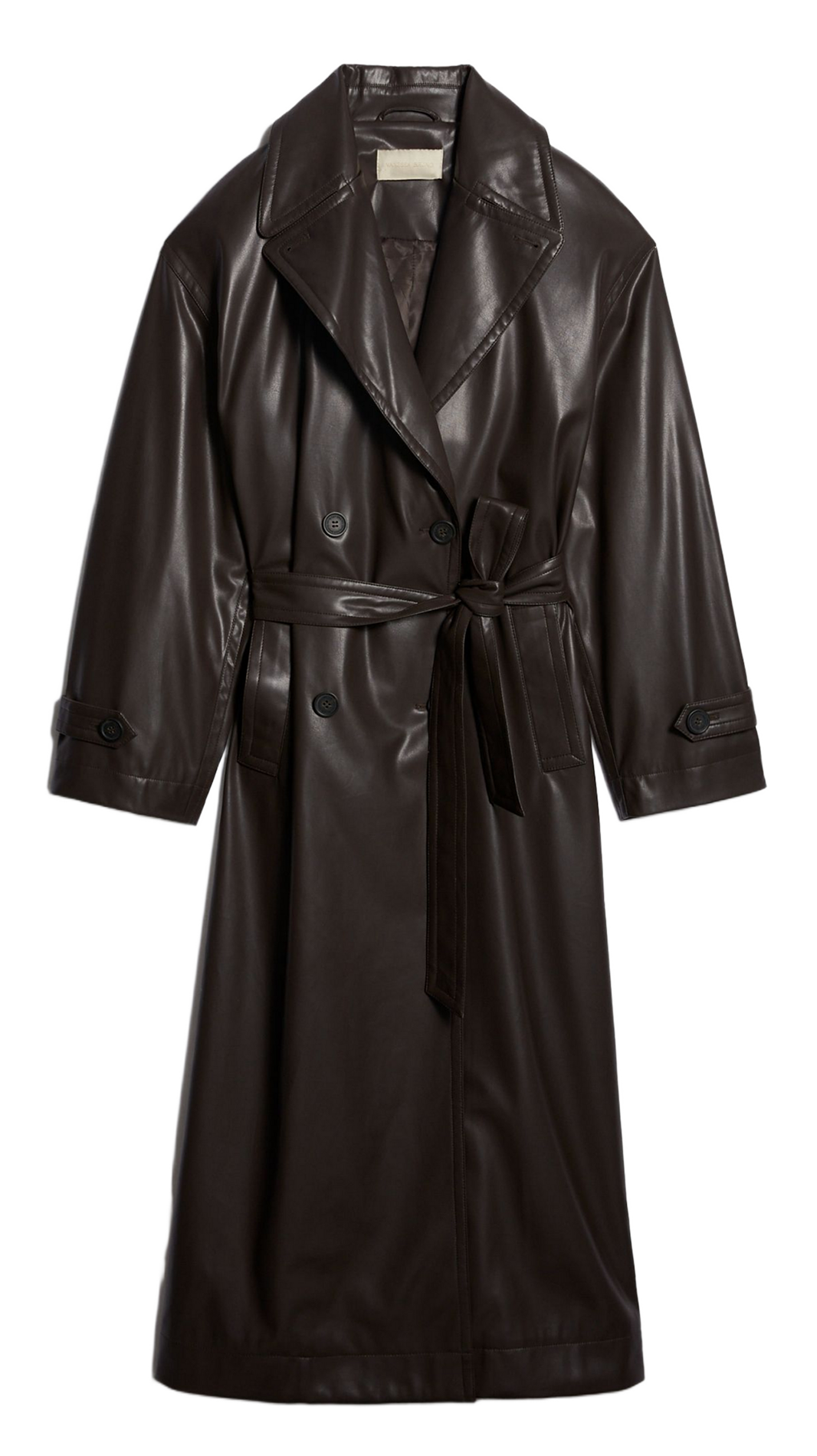 Gerade geschnittener Mantel mit klassischem Kragen  VANESSA BRUNO Schwarz