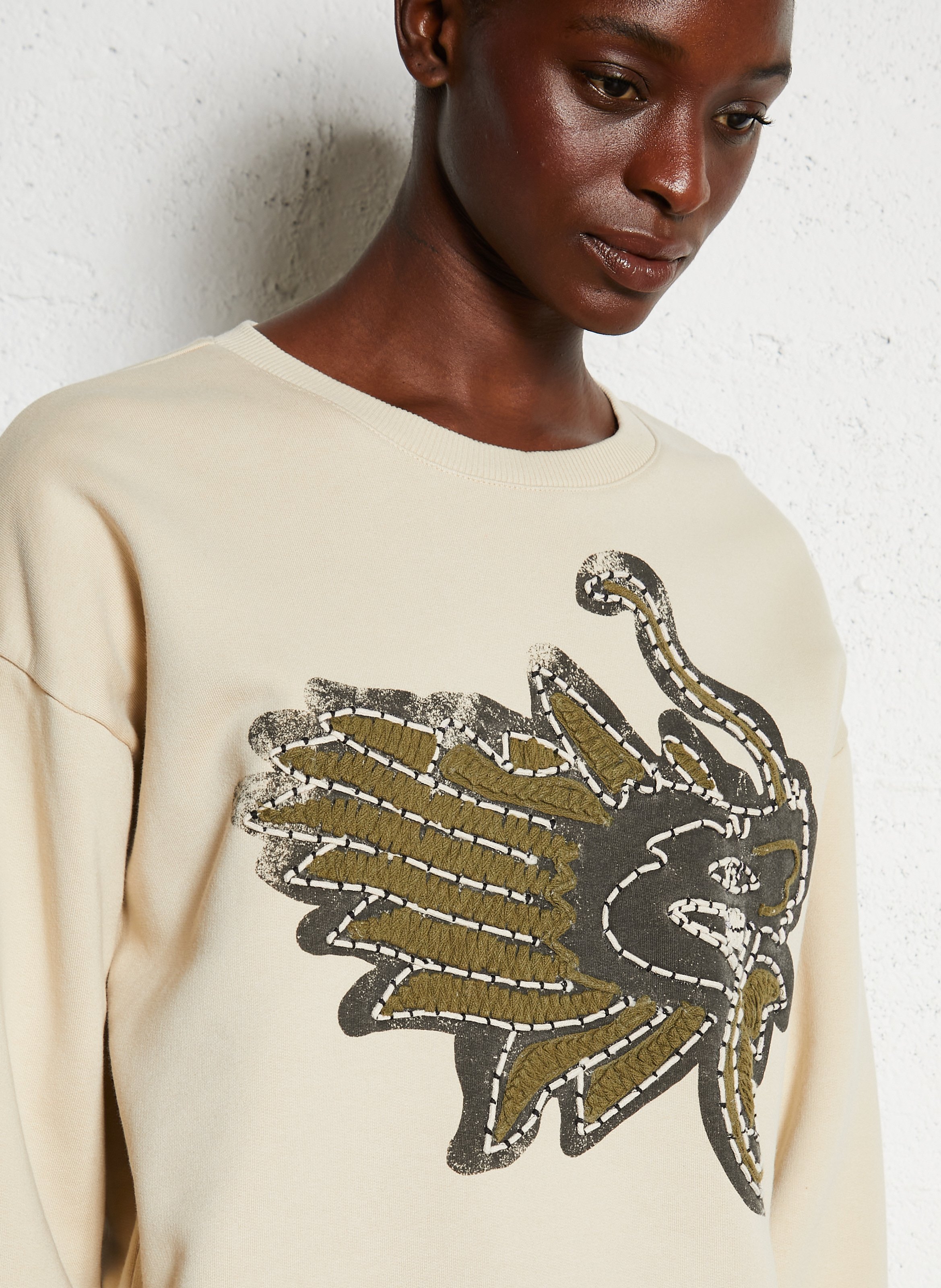 Effen sweater LEON & HARPER Grijs