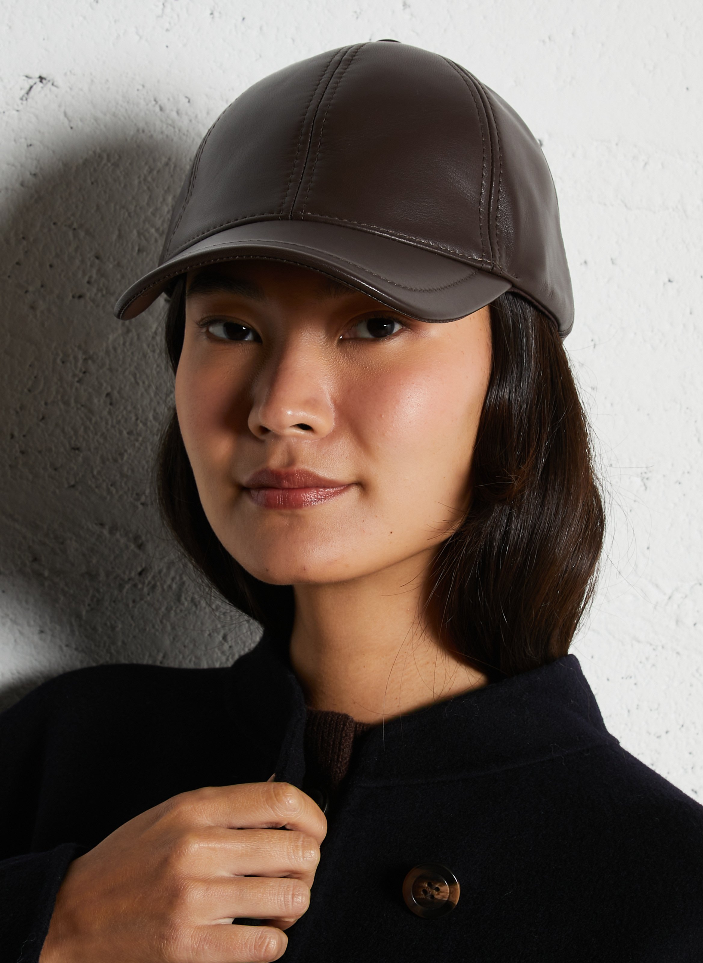 Leren pet MAISON 123 Bruin