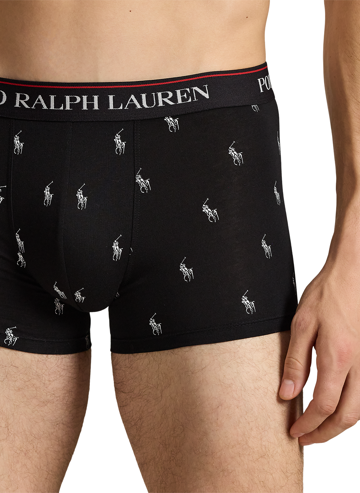 Lot de 3 boxers en coton mélangé POLO RALPH LAUREN Noir