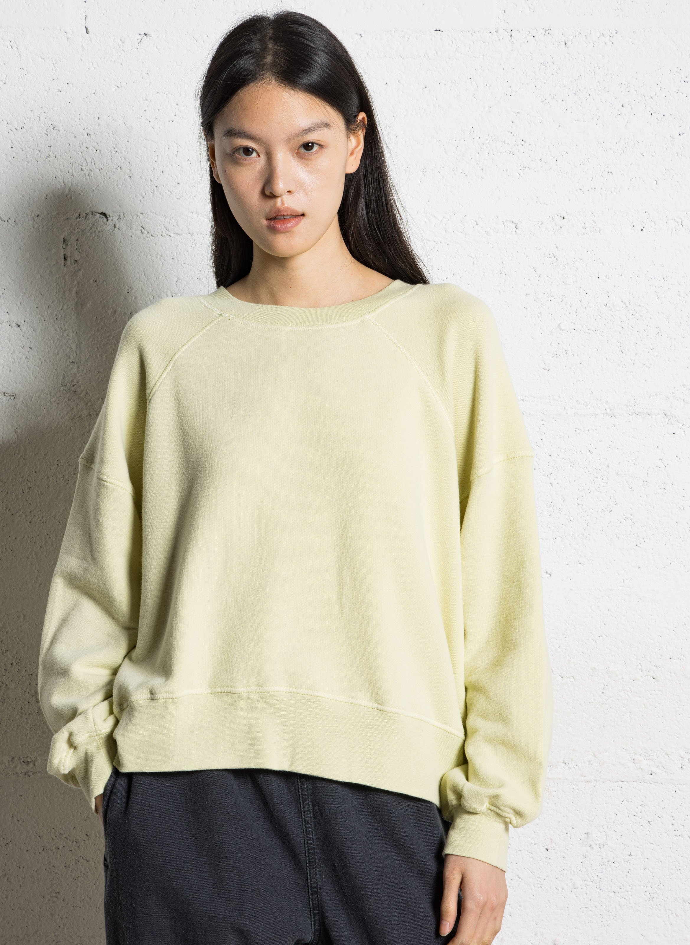 Oversize-Sweatshirt aus Baumwoll-Mix mit Rundhalsausschnitt AMERICAN VINTAGE