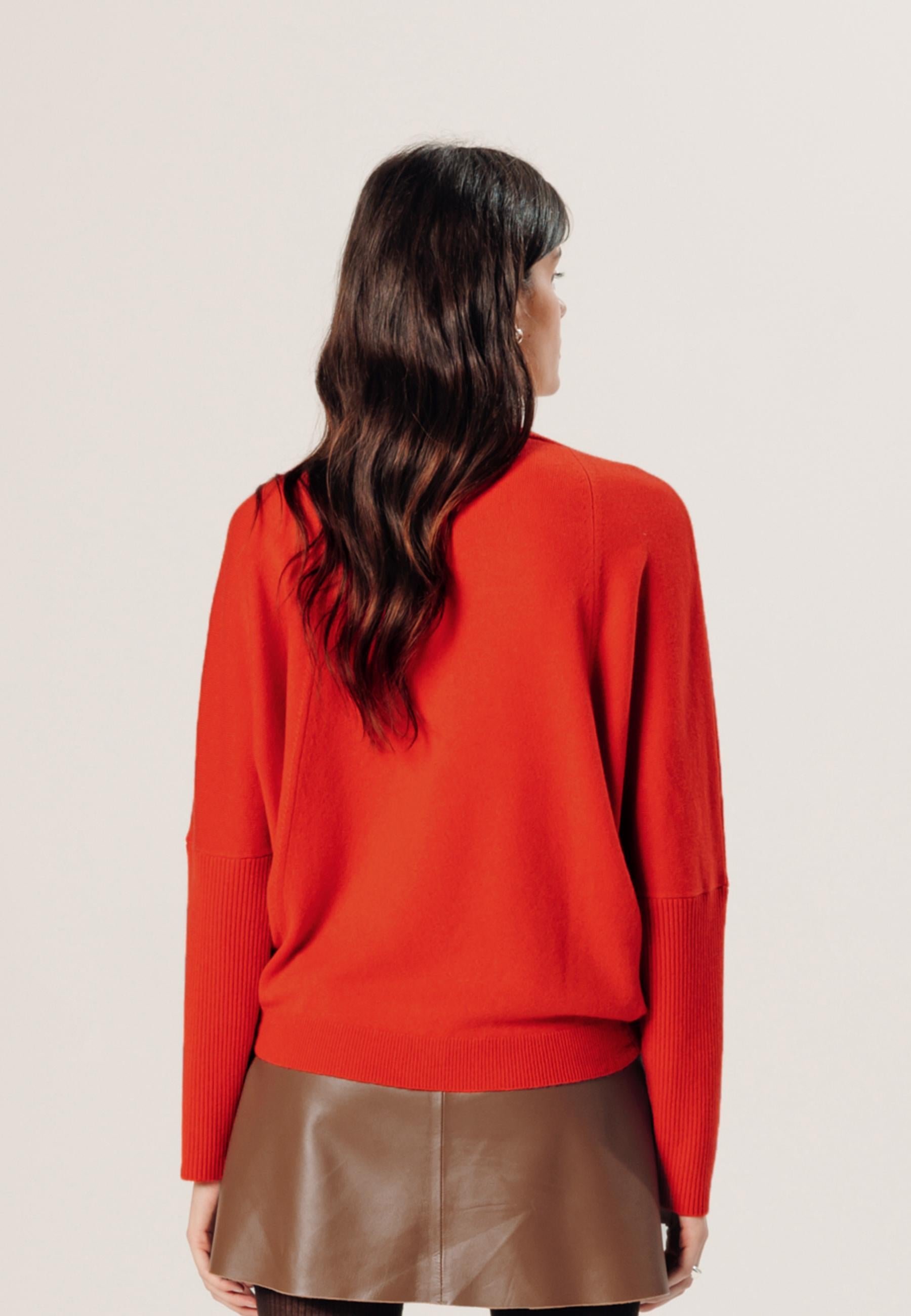 Oversized cashmere sweater RODIER Orange