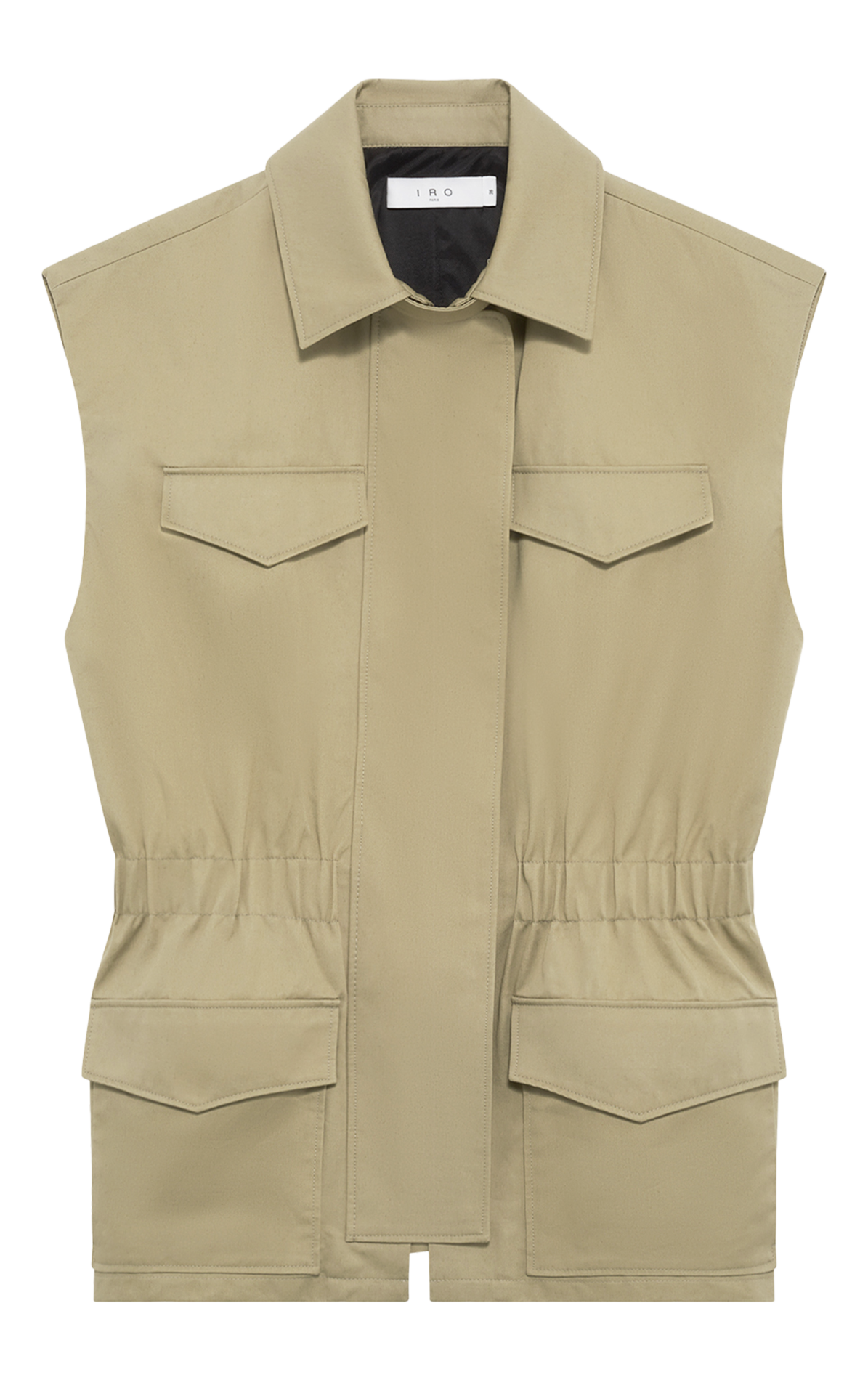 Gerade geschnittene Jacke mit klassischem Kragen IRO Grau