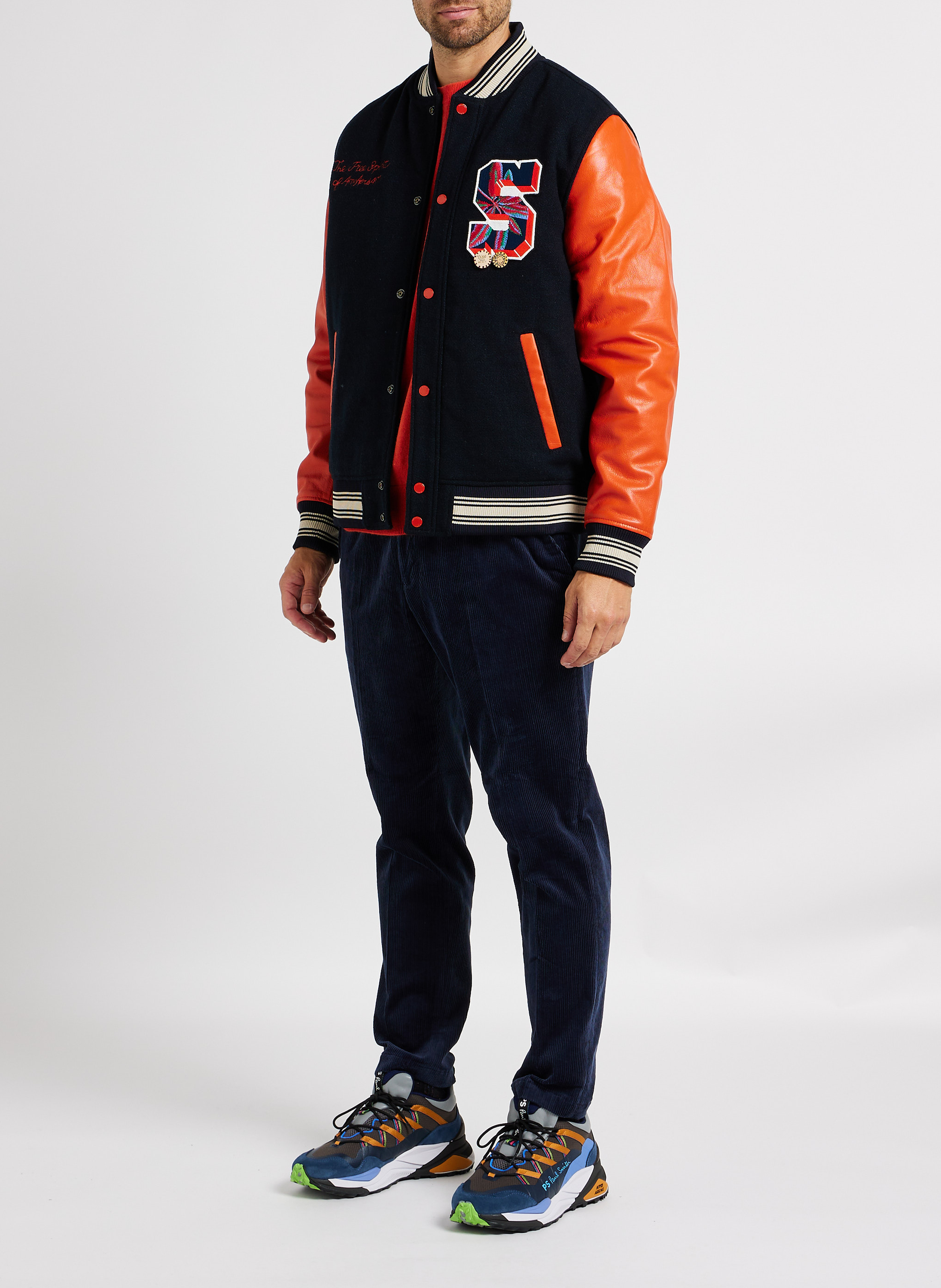 Pull col rond en laine et en cachemire mélangés SCOTCH AND SODA Orange