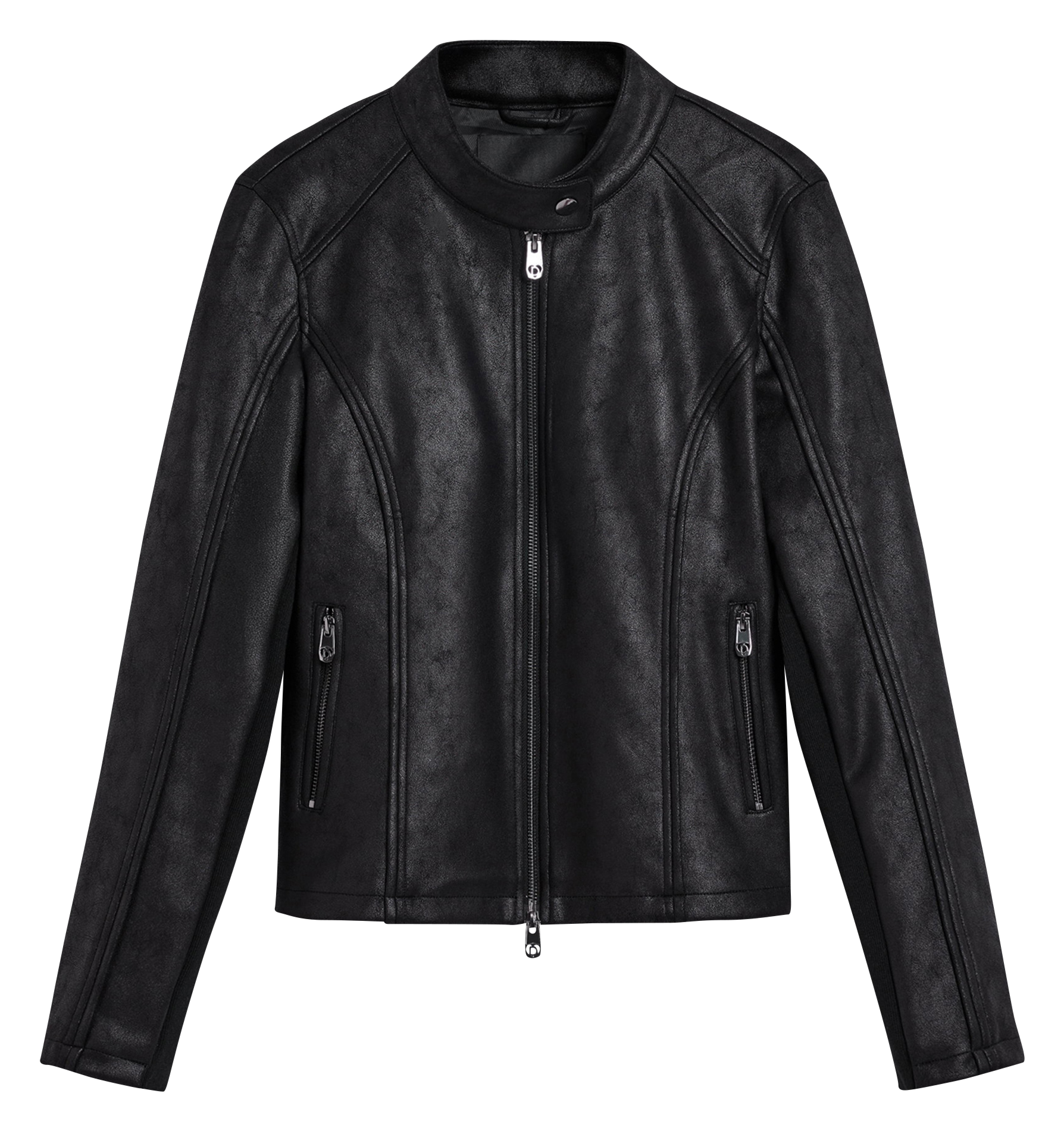 Jas met rits en effen zakken DESIGUAL Zwart