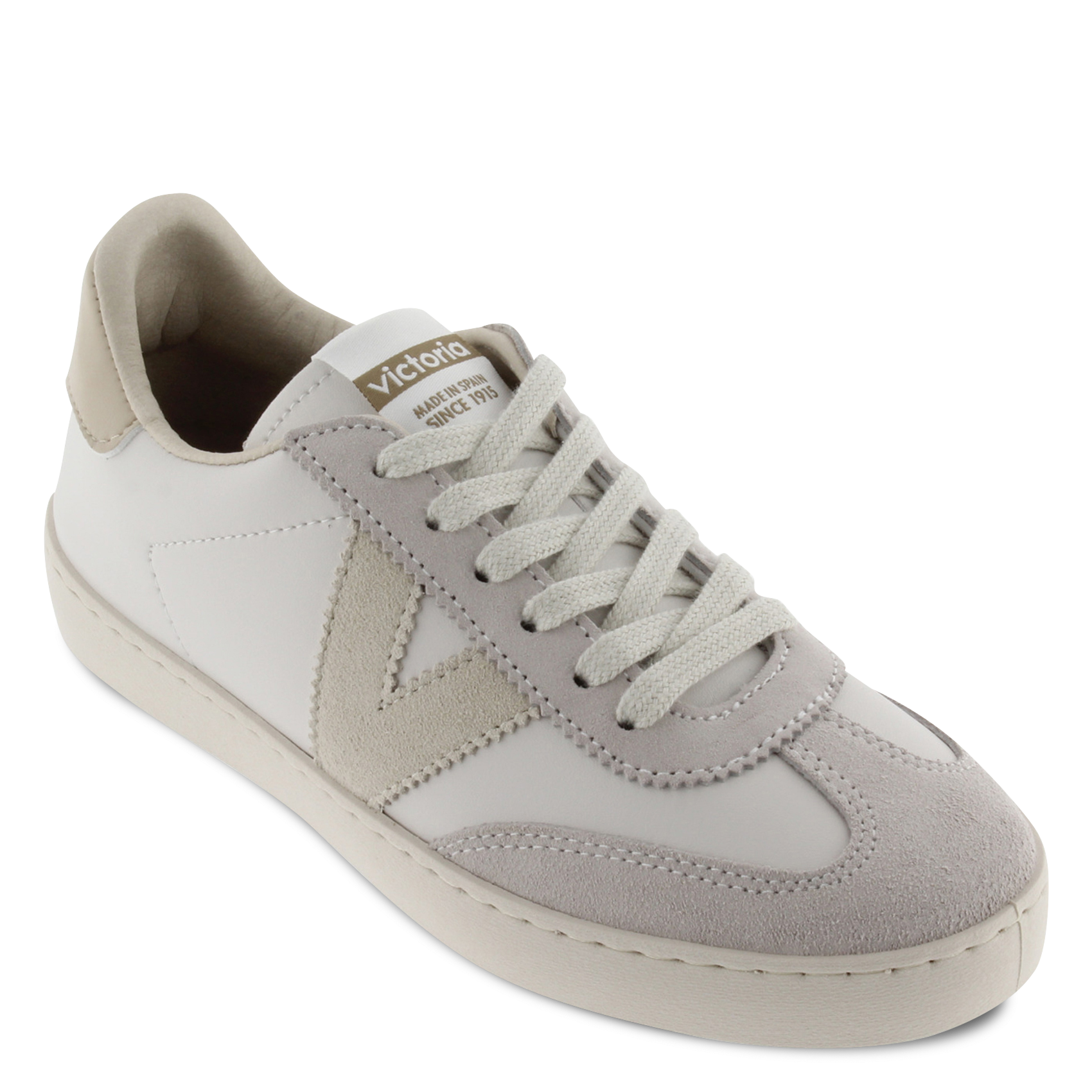 Baskets basses à bout rond VICTORIA Blanc