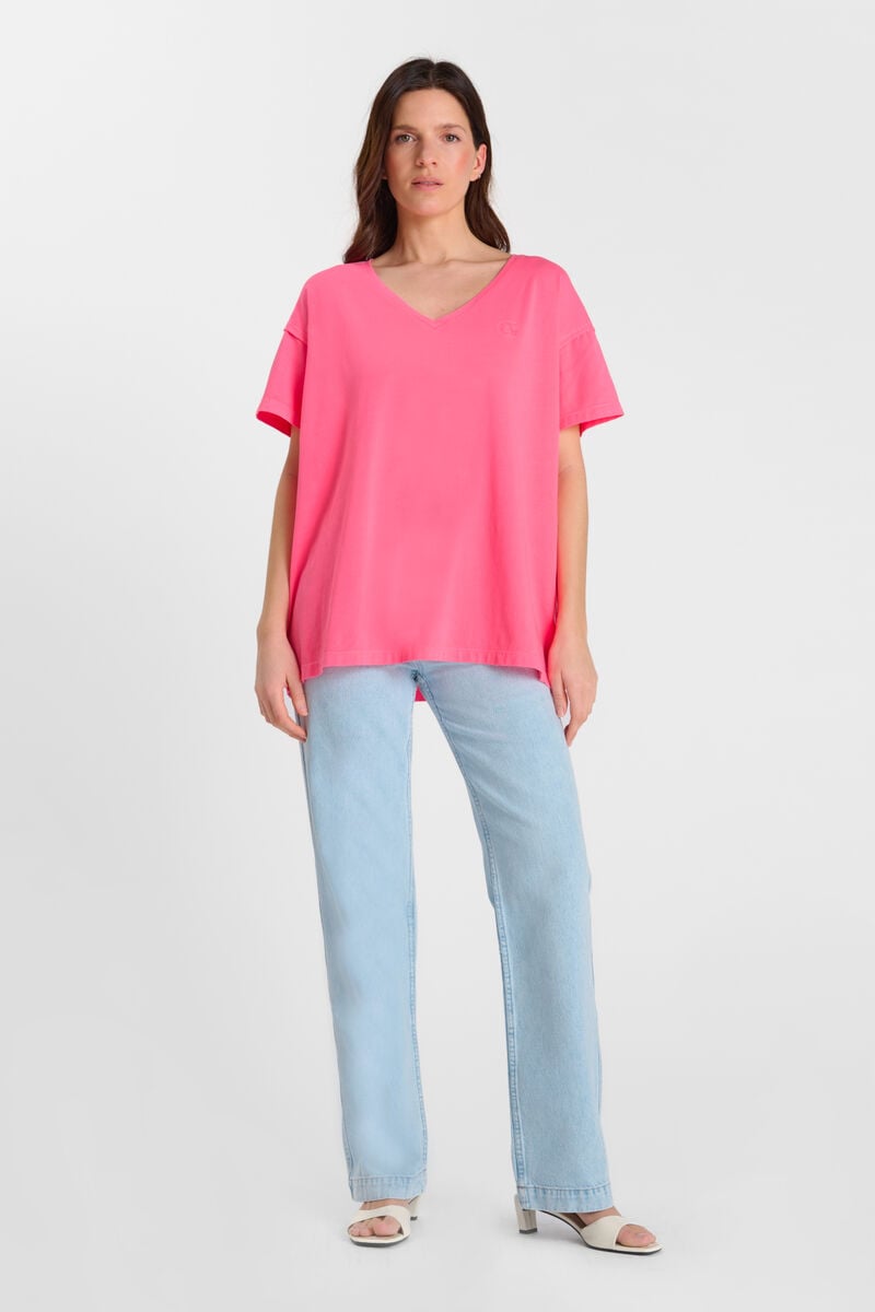 Tommy Badge T-shirt LE TEMPS DES CERISES Pink