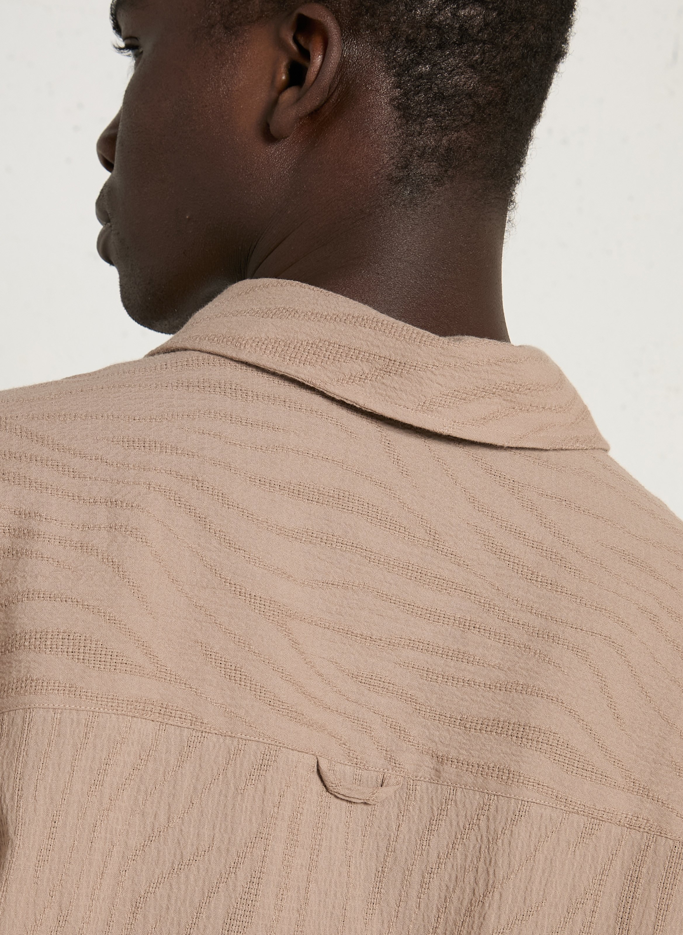 Oversized blouse met klassieke kraag | biokatoenblend FARAH Grijs