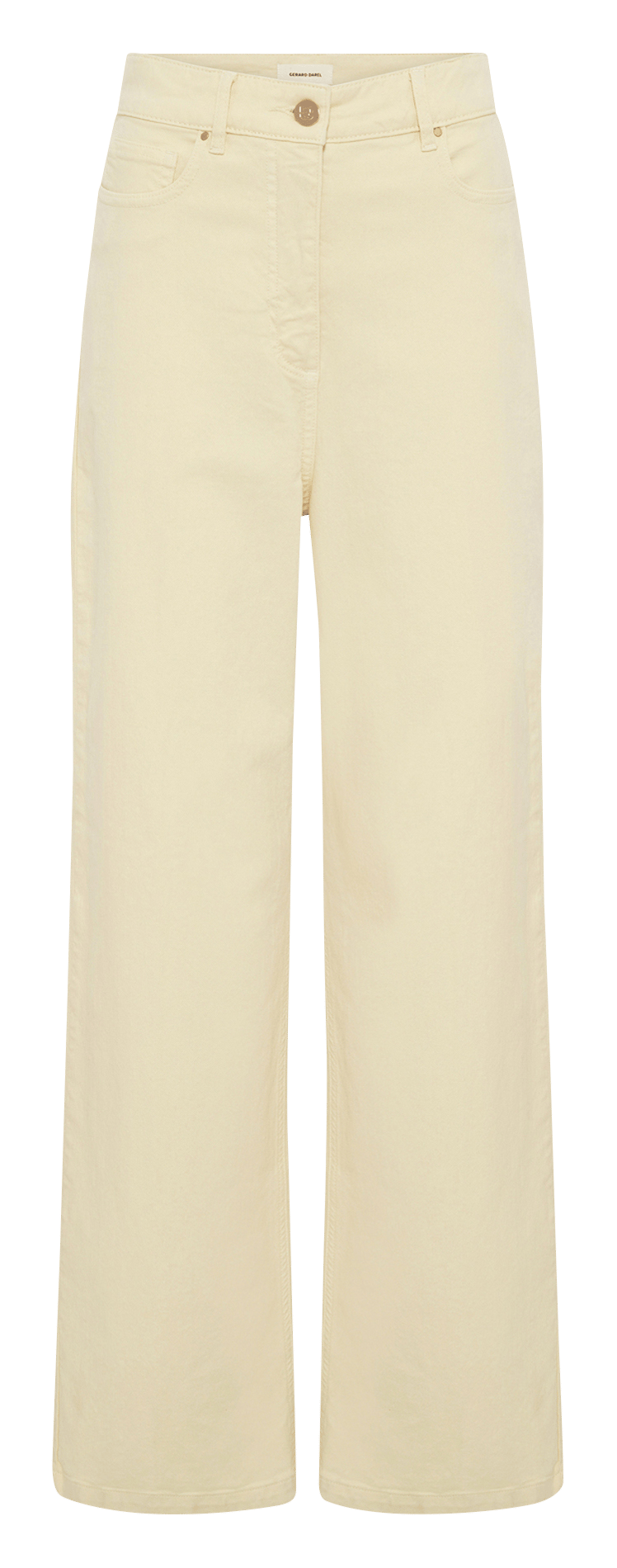 Jean taille haute large uni GERARD DAREL Jaune