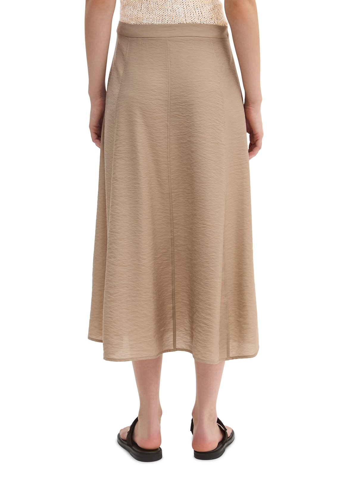 Halflange, gerende rok MARC O'POLO Bruin