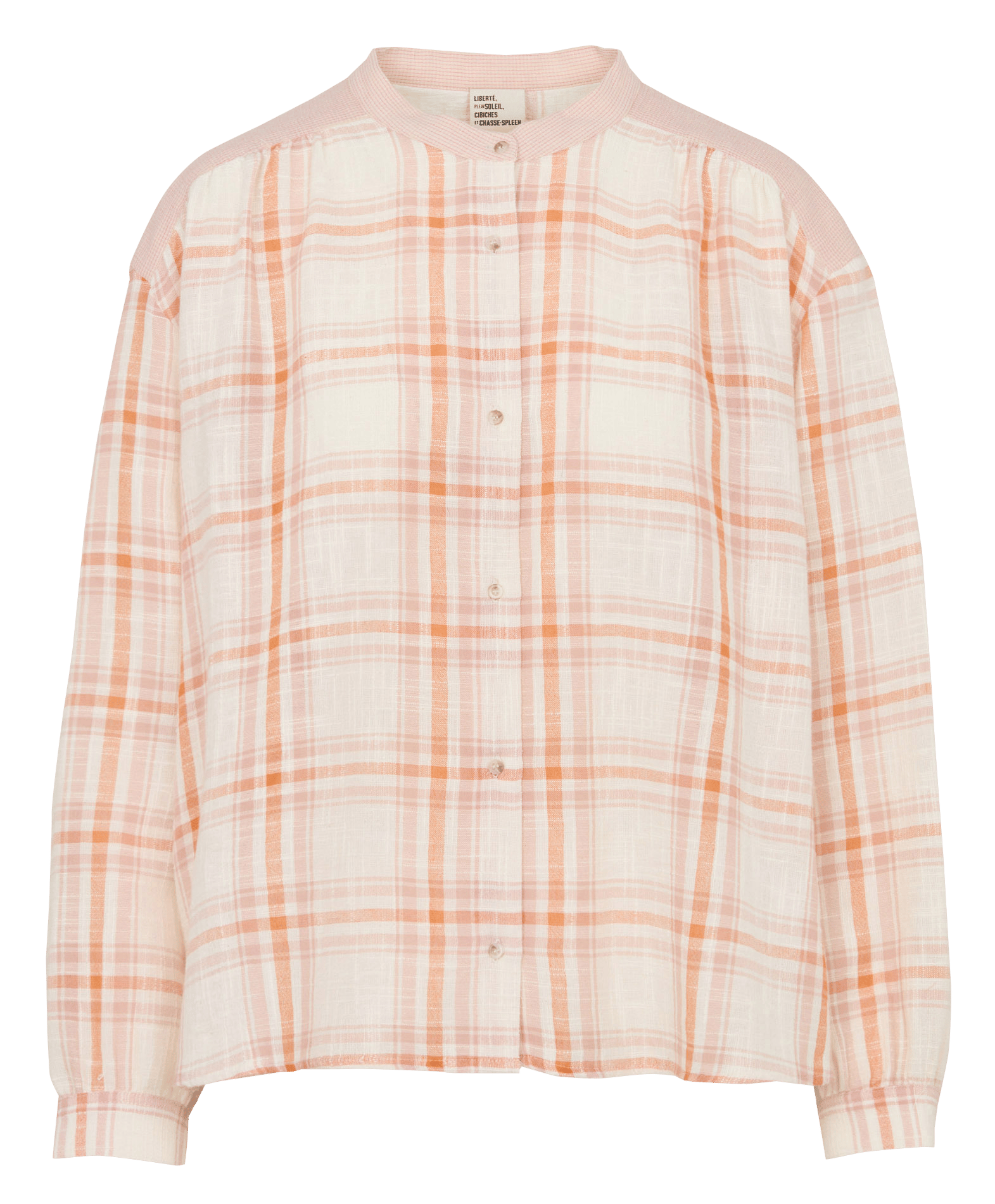 Rechte top van biokatoen met ronde hals en print SACRECOEUR