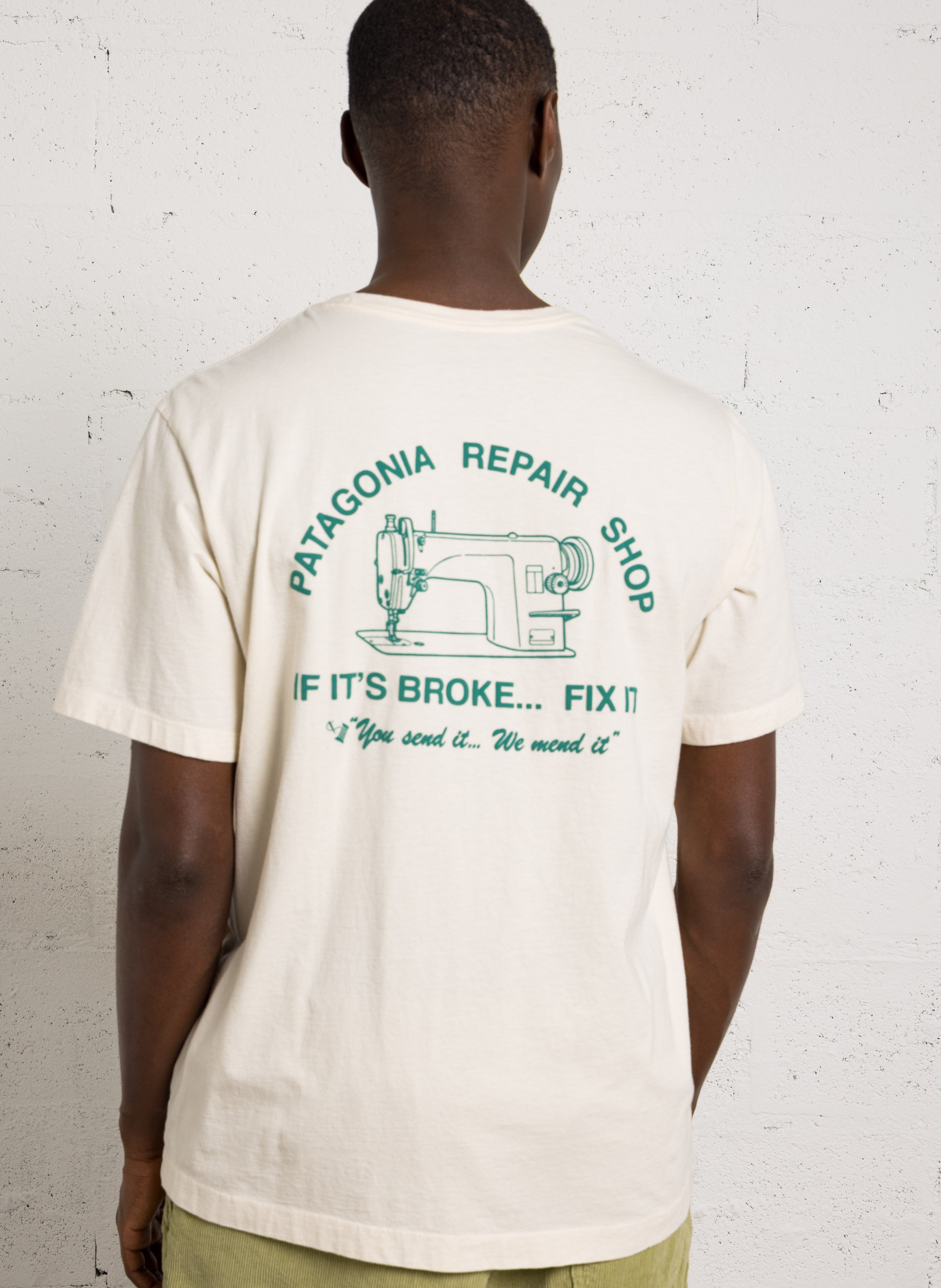 Rundhals-T-Shirt aus Bio-Baumwolle PATAGONIA Beige