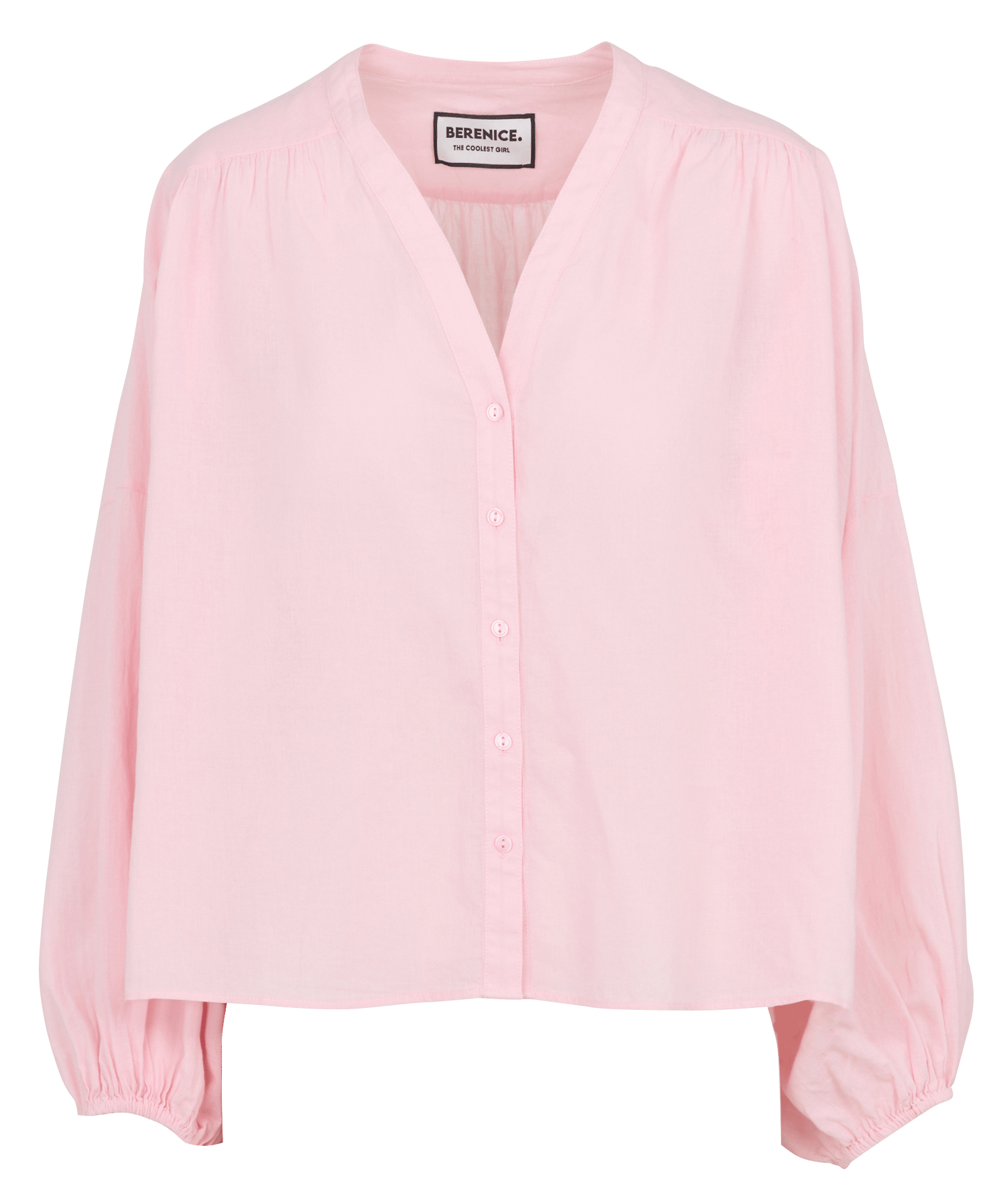 Chemise ample en coton BERENICE Rose