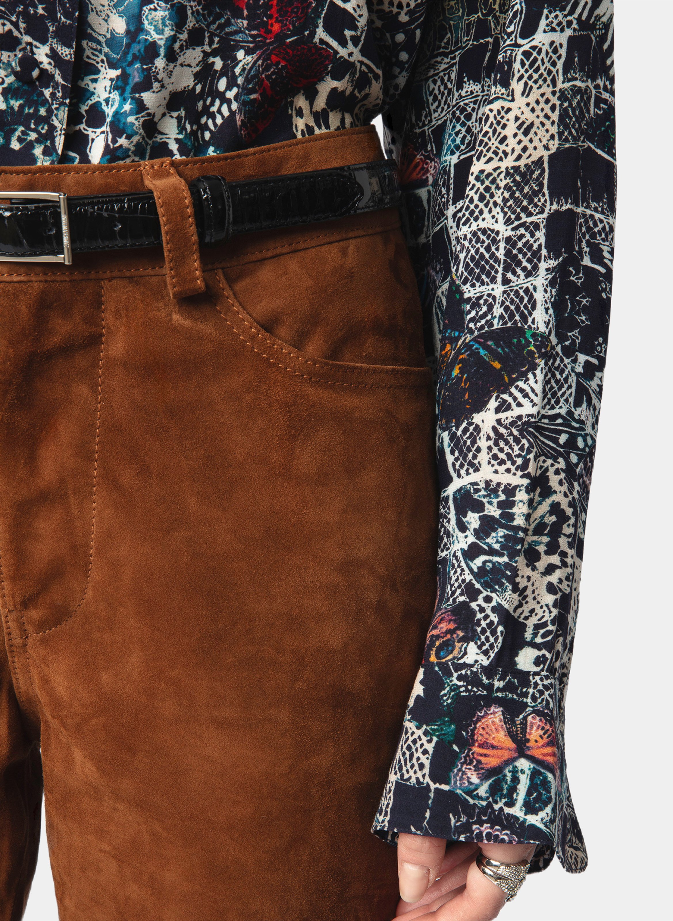 Round neck printed shirt ZADIG&VOLTAIRE Blue