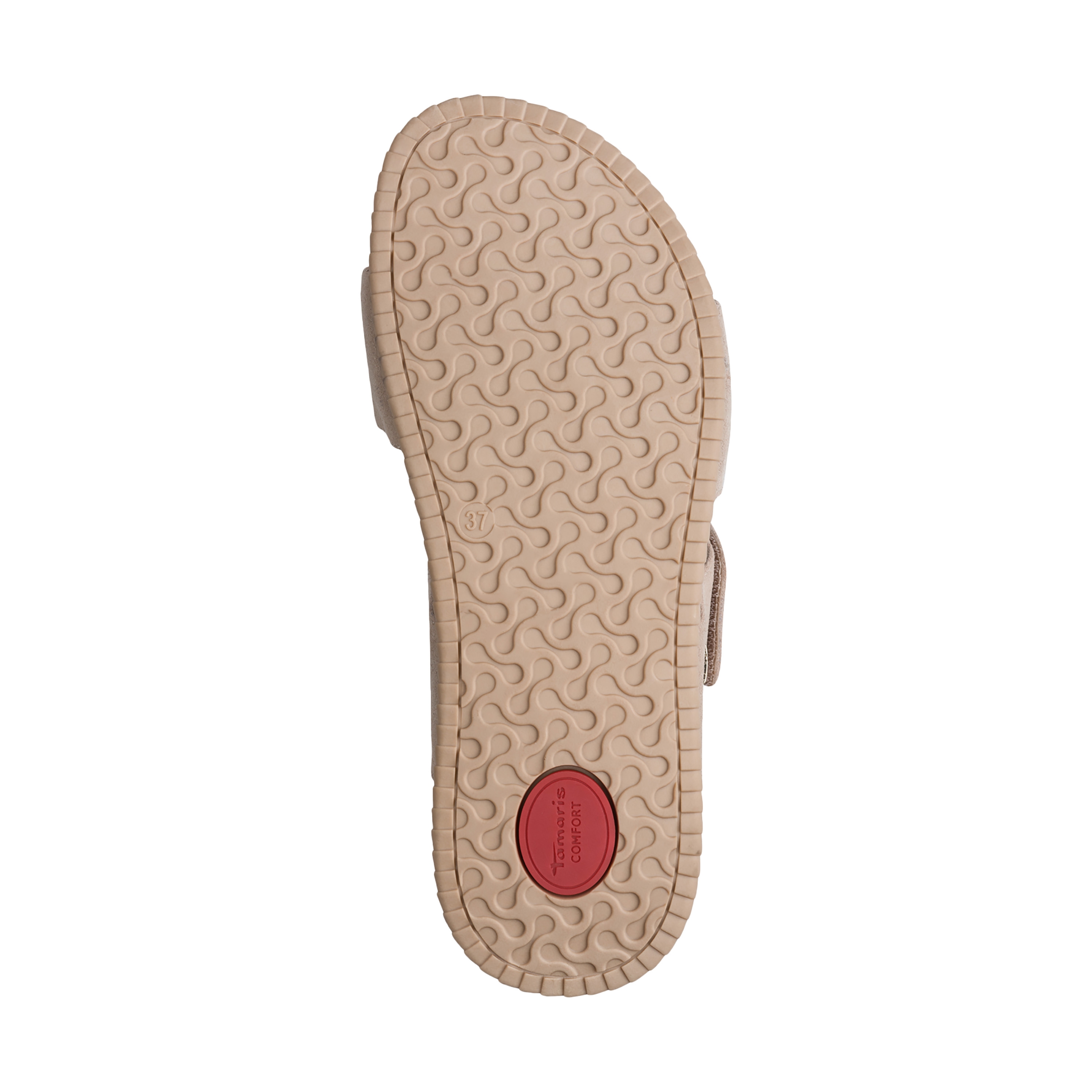 Leather Comfort Sandals TAMARIS Beige