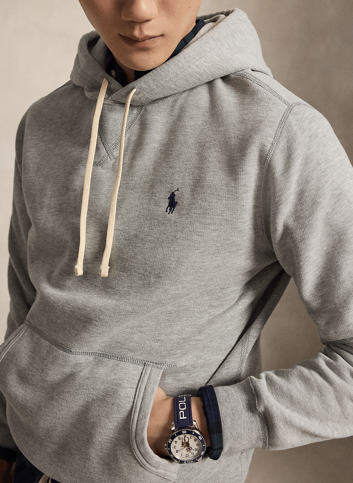 Kapuzensweatshirt aus Baumwolle, Regular Fit POLO RALPH LAUREN Grau