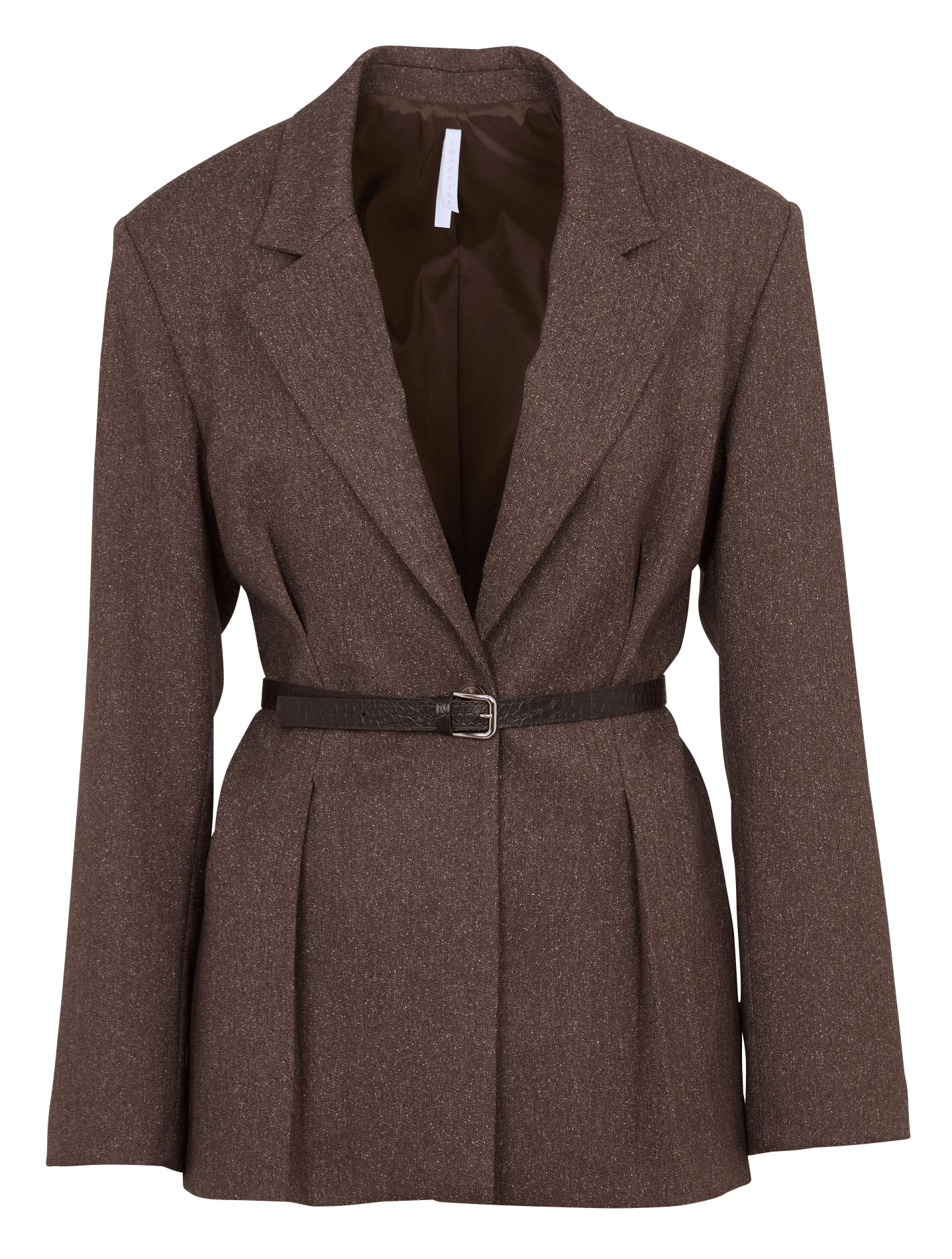 Taillierte einfarbige Blazerjacke IMPERIAL Braun