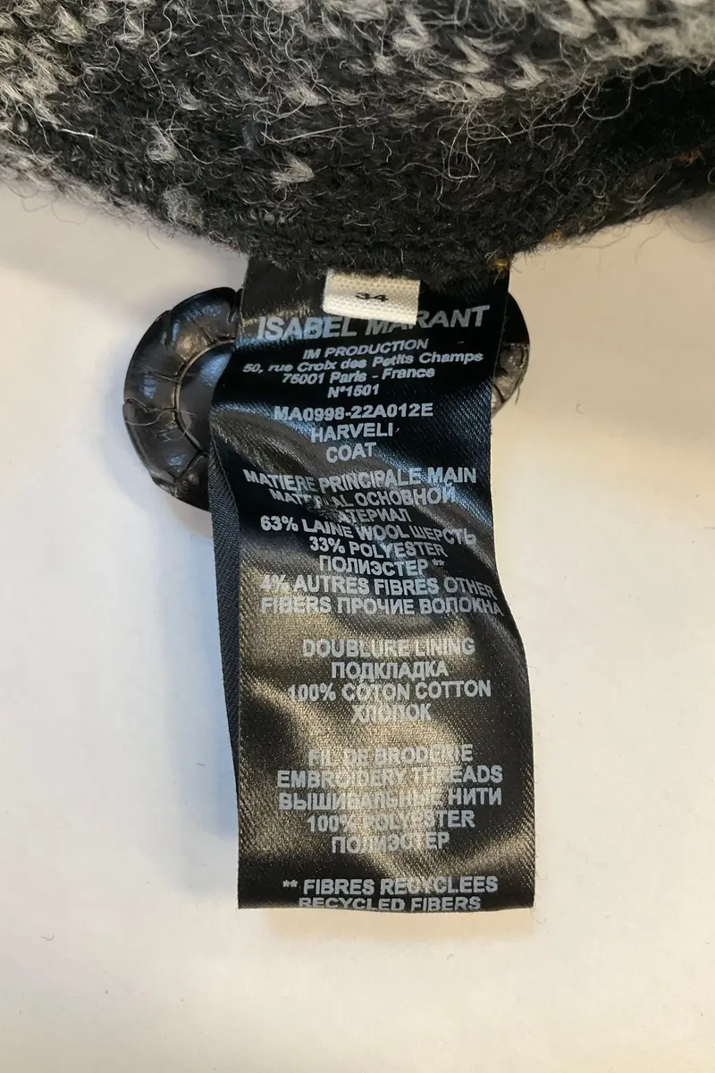 Coat ISABEL MARANT ÉTOILE - SECONDE MAIN Black