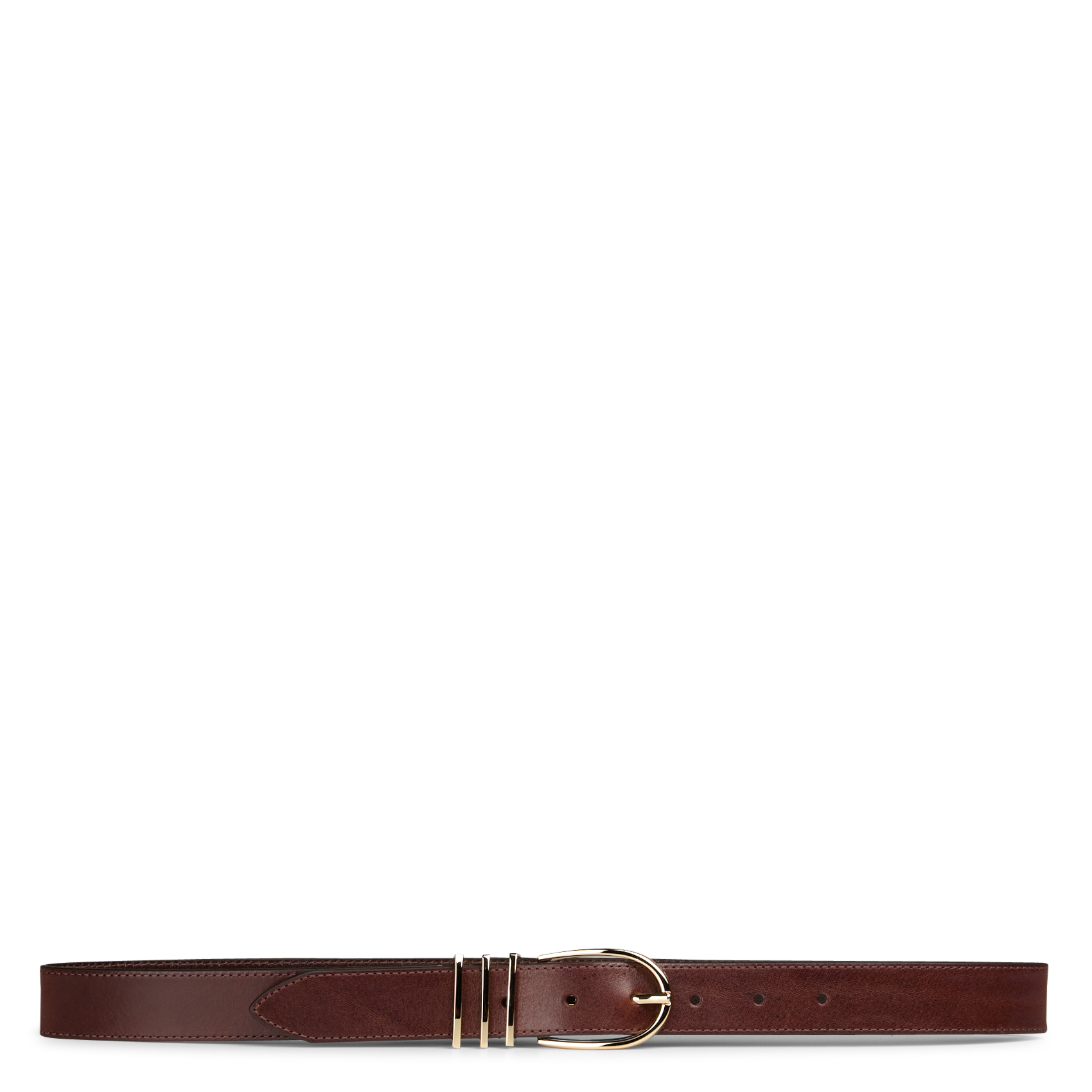 Cinturón de piel MAISON 123 Marron