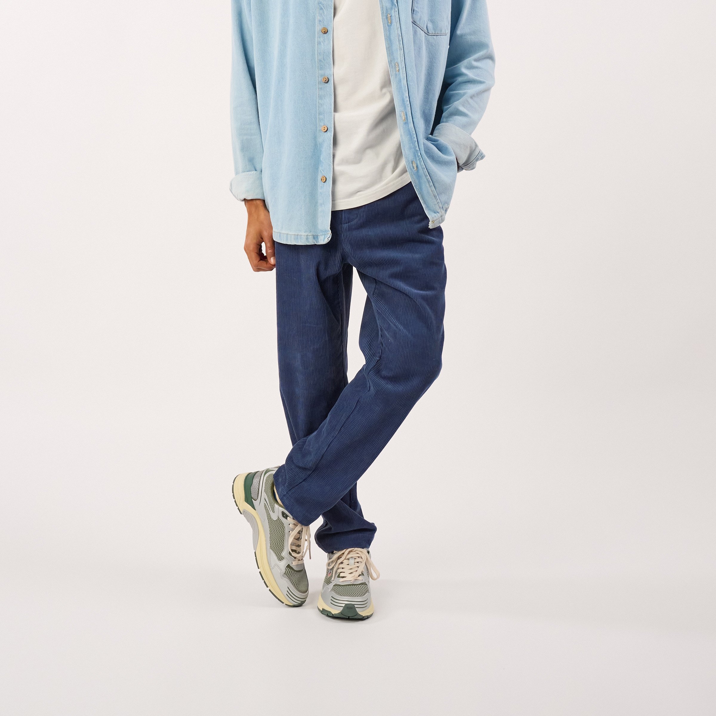 Velvet trousers | Blue BILLYBELT Men