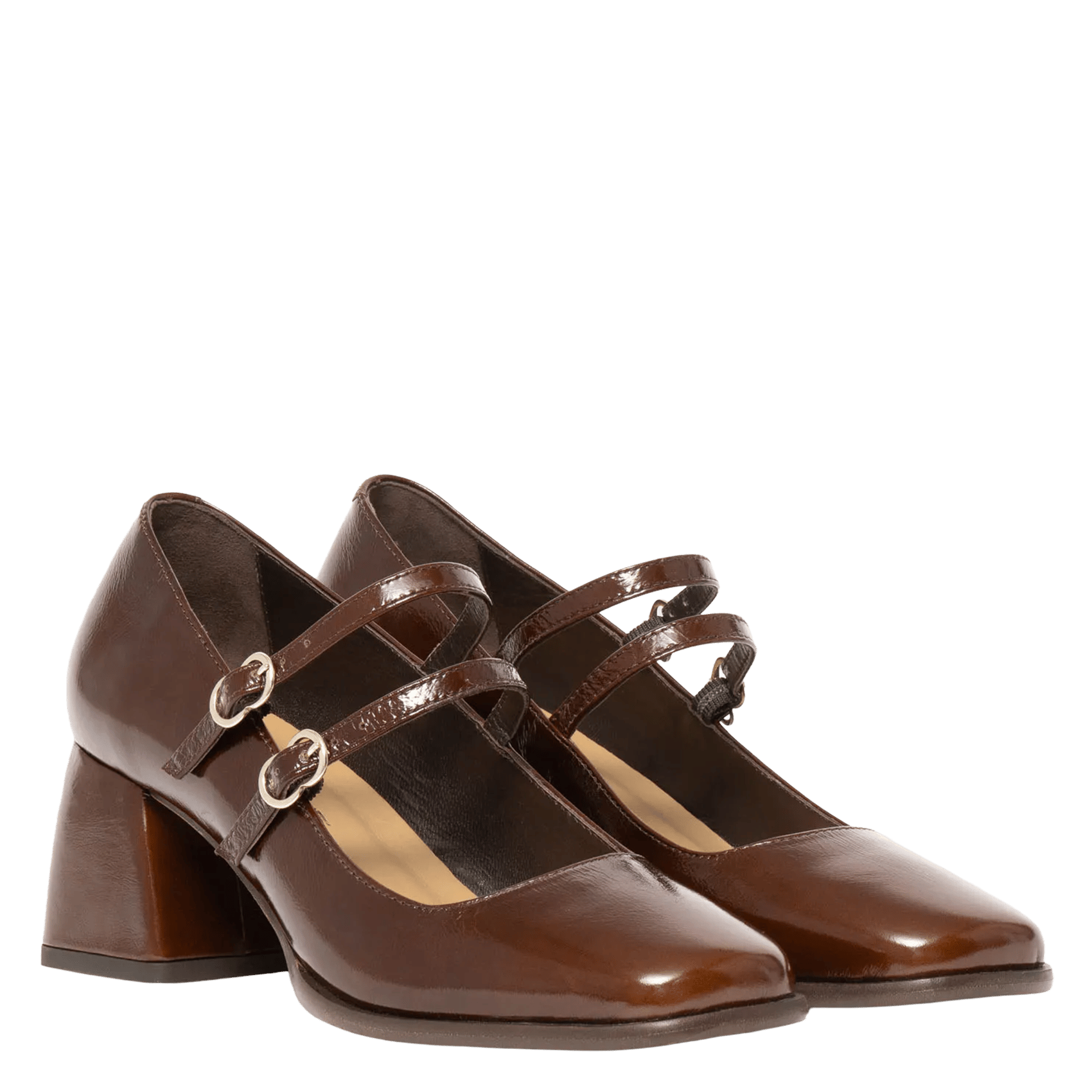 Hoge sandalen van leer | Bruin BOCAGE Dames