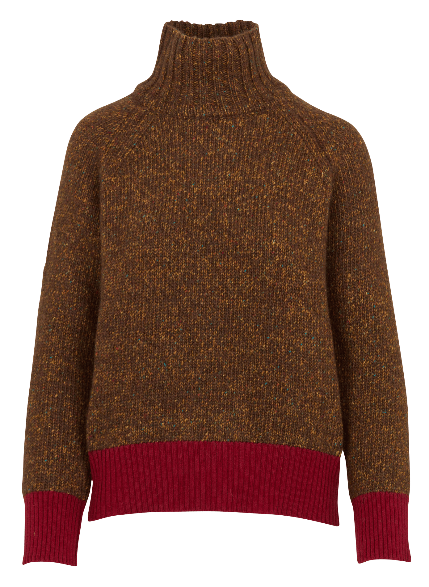 Gerade geschnittener Pullover mit Stehkragen DIEGA Braun