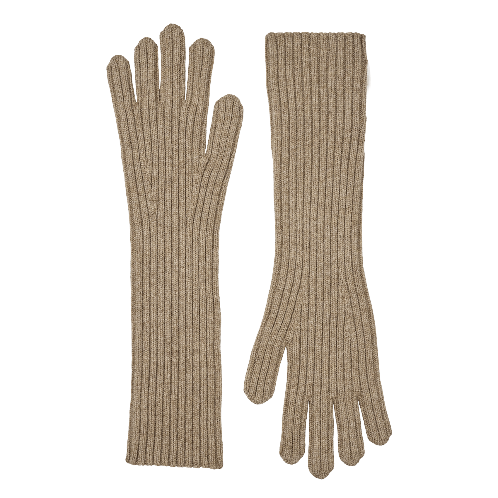 Gants longs en laine mélangée SAMSOE SAMSOE Vert