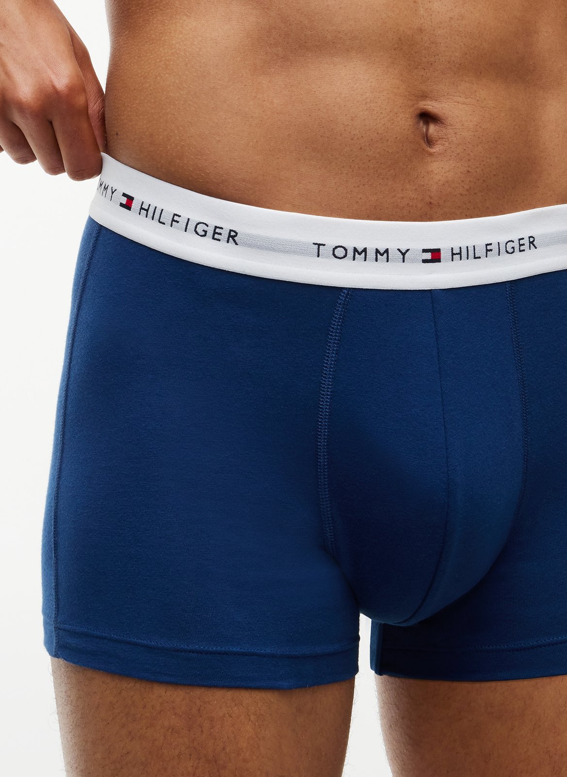 Pack of three cotton-blend boxers TOMMY HILFIGER Red