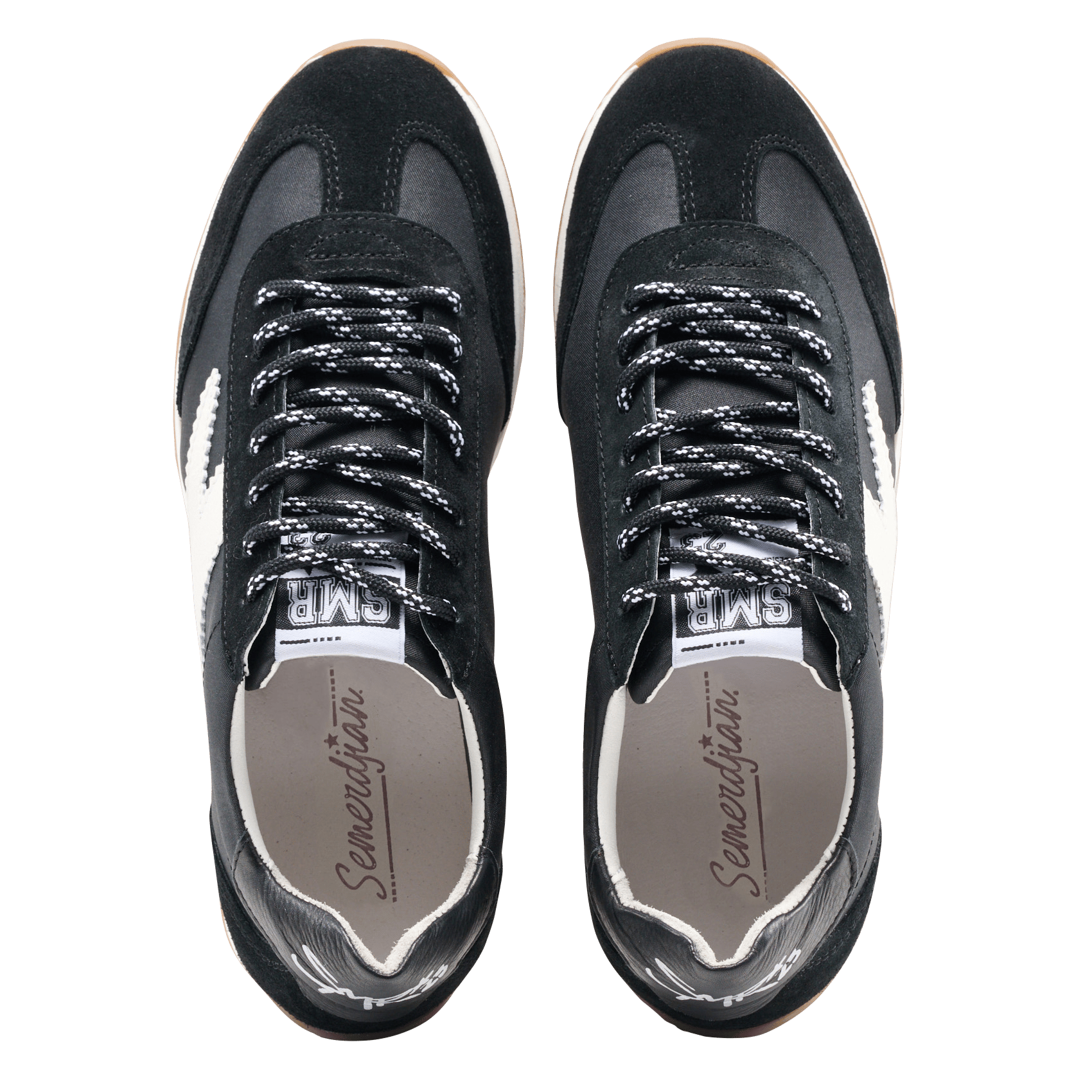 Lage sneakers met vetersluiting SEMERDJIAN - SMR Zwart