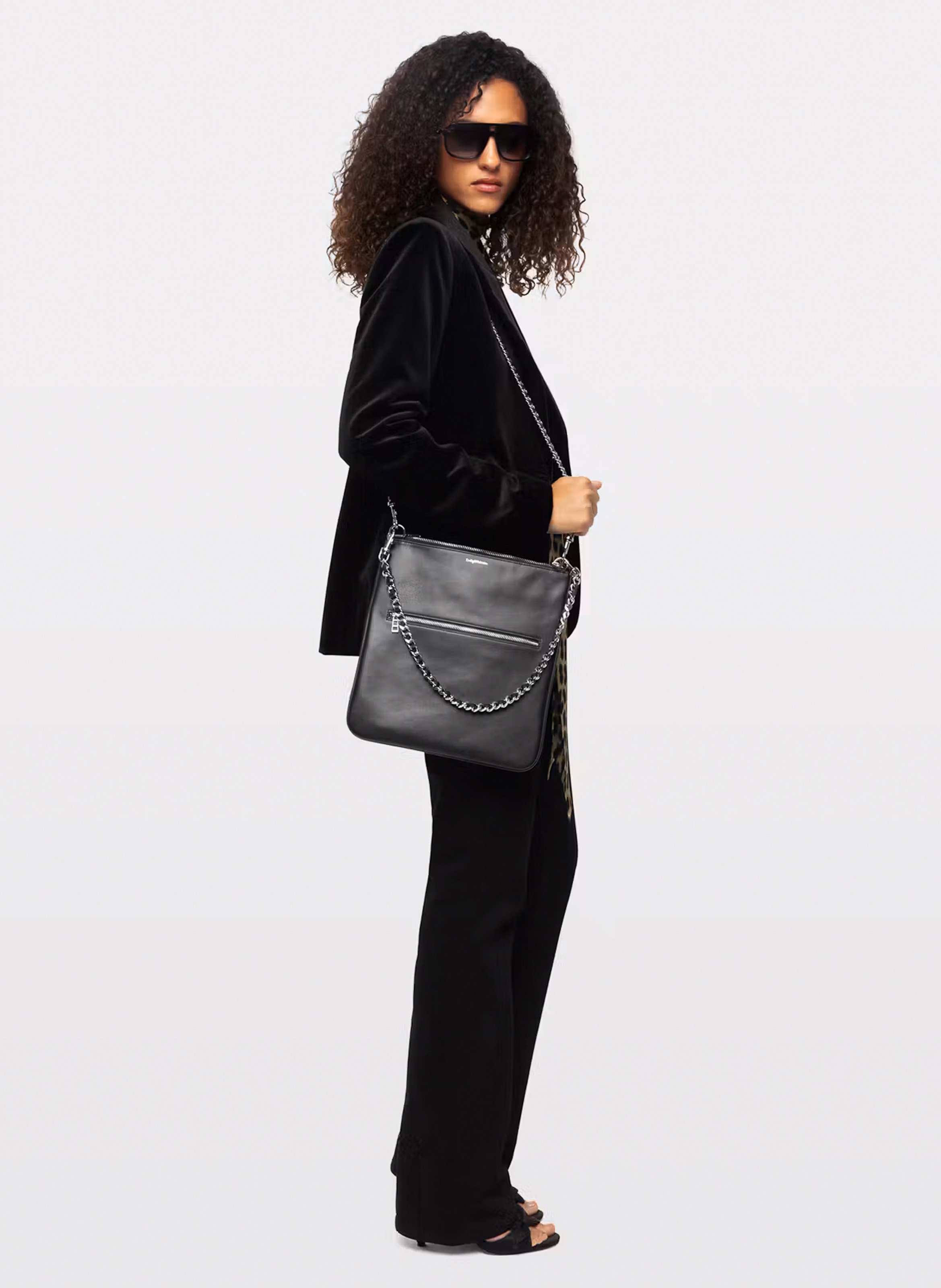 Handtas van leer ZADIG&VOLTAIRE Zwart