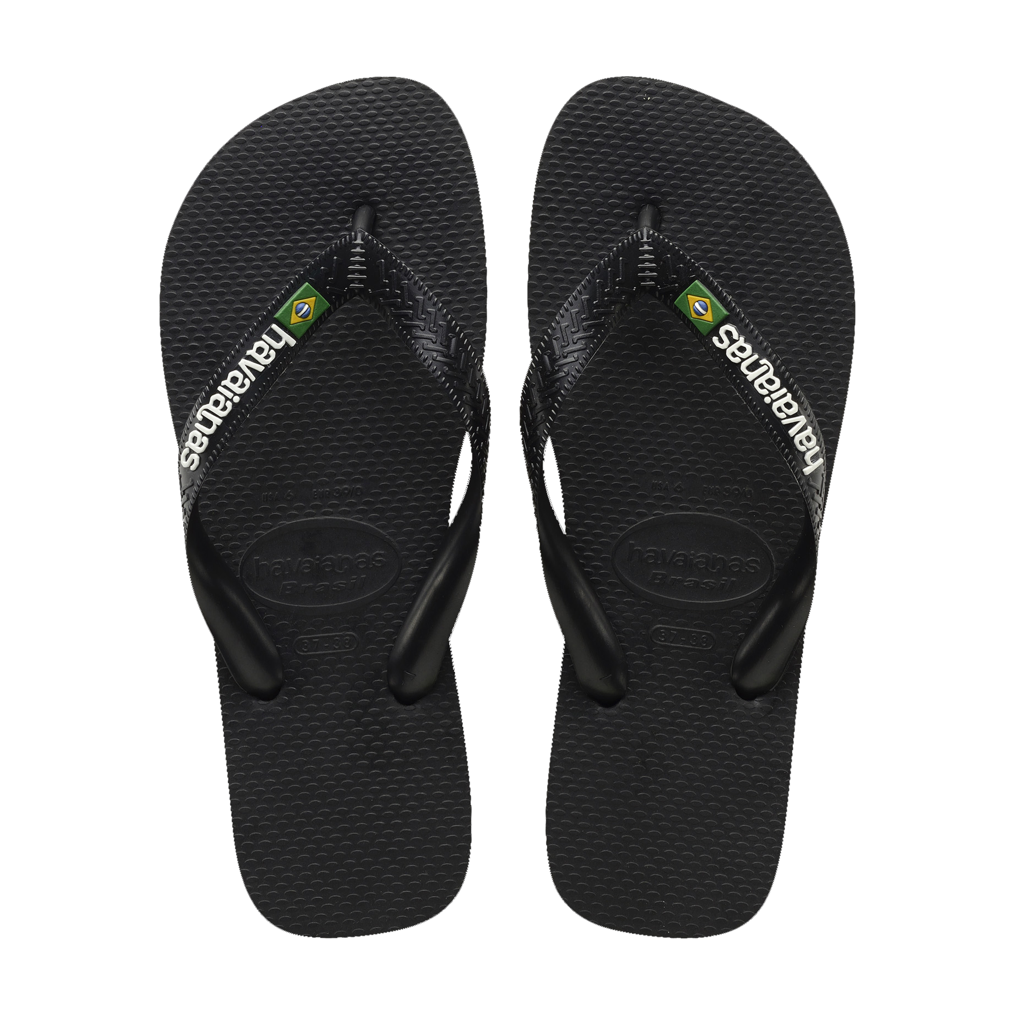 Havaianas Brasil Logo flip-flops HAVAIANAS Black