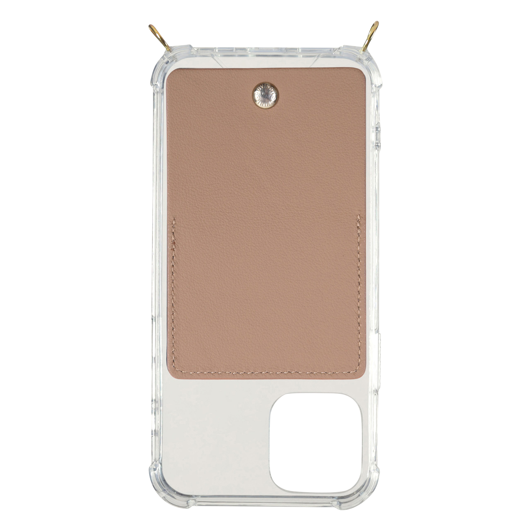 iPhone case with leather pocket LOUVINI PARIS