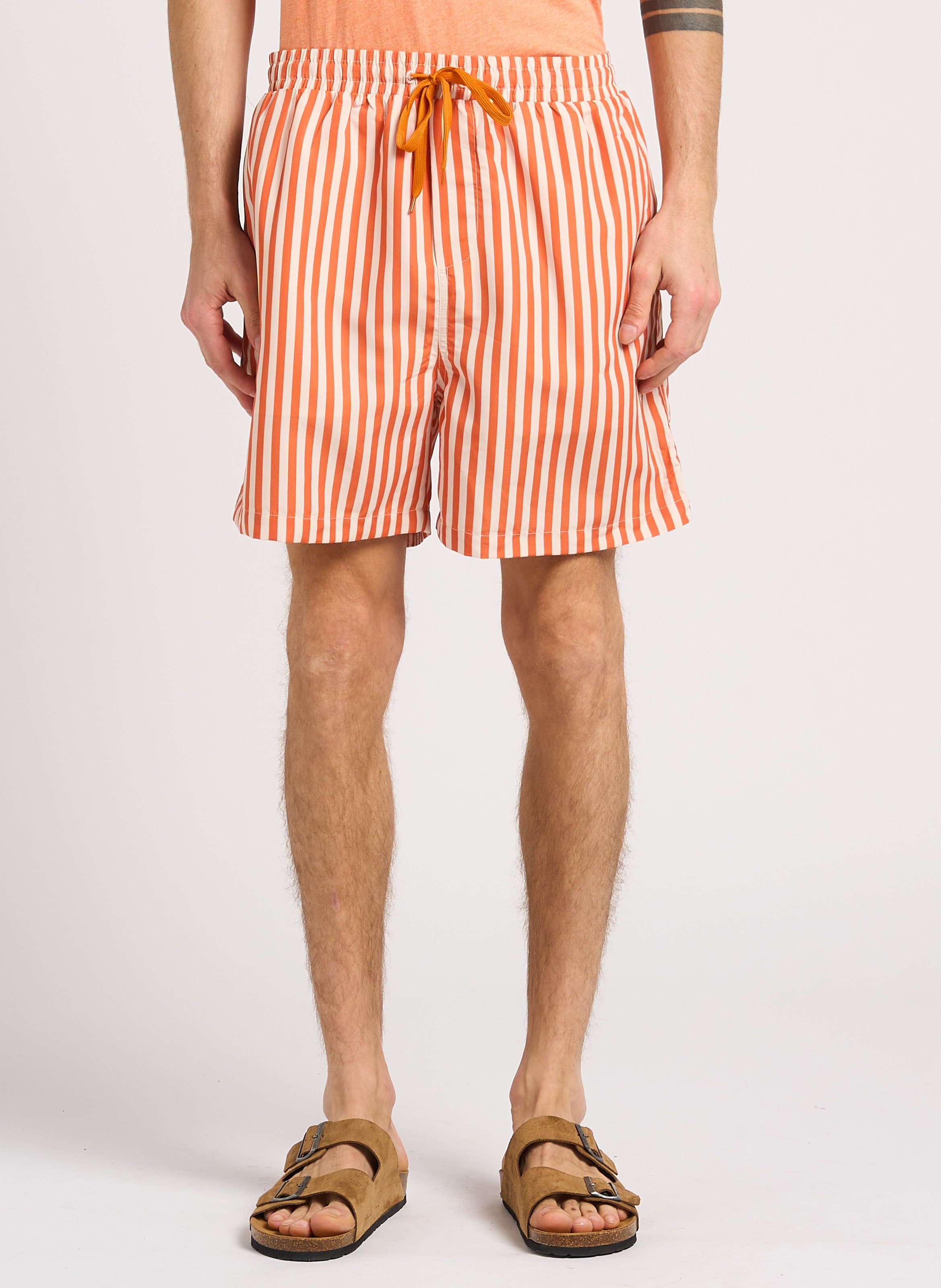 Striped shorts MINIMUM Orange