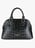 Croco embossed leather half-moon bag LANCASTER PARIS