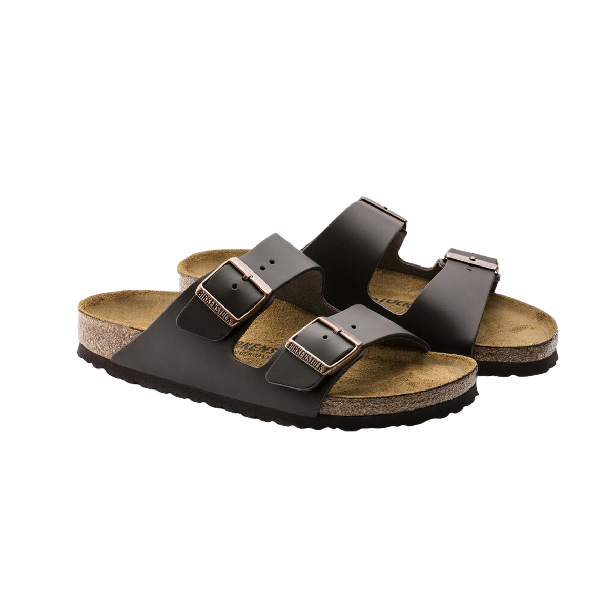 Faux leather sandals BIRKENSTOCK Brown