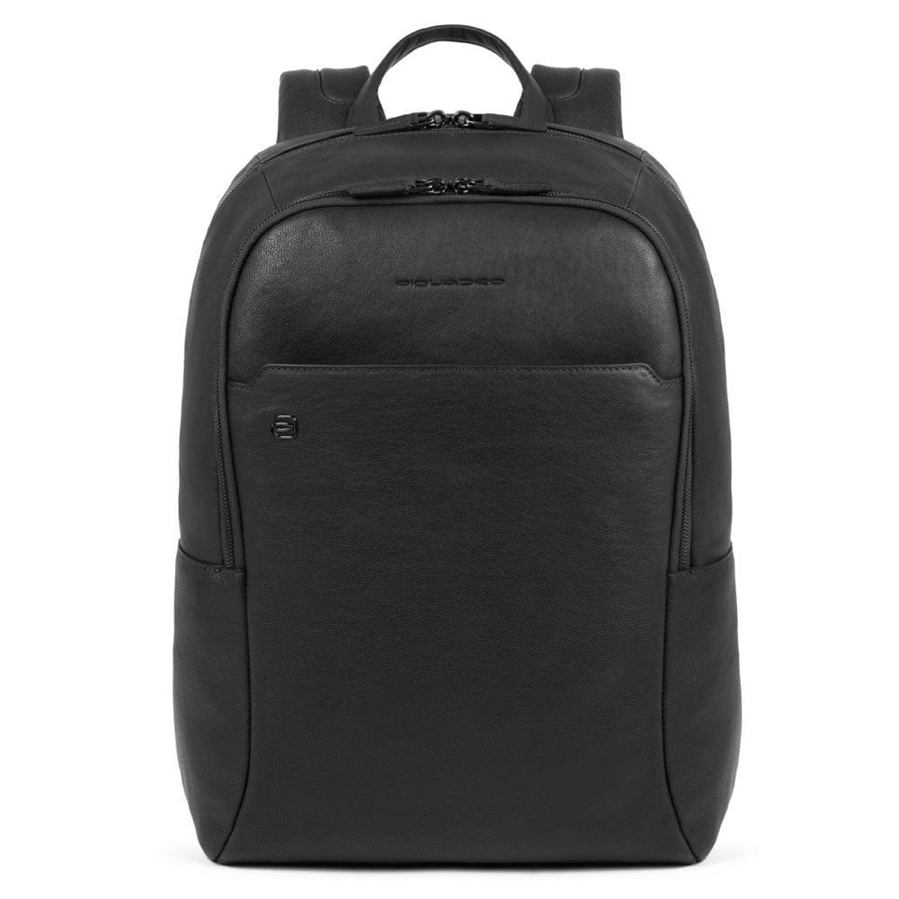 Leather backpack PIQUADRO Black