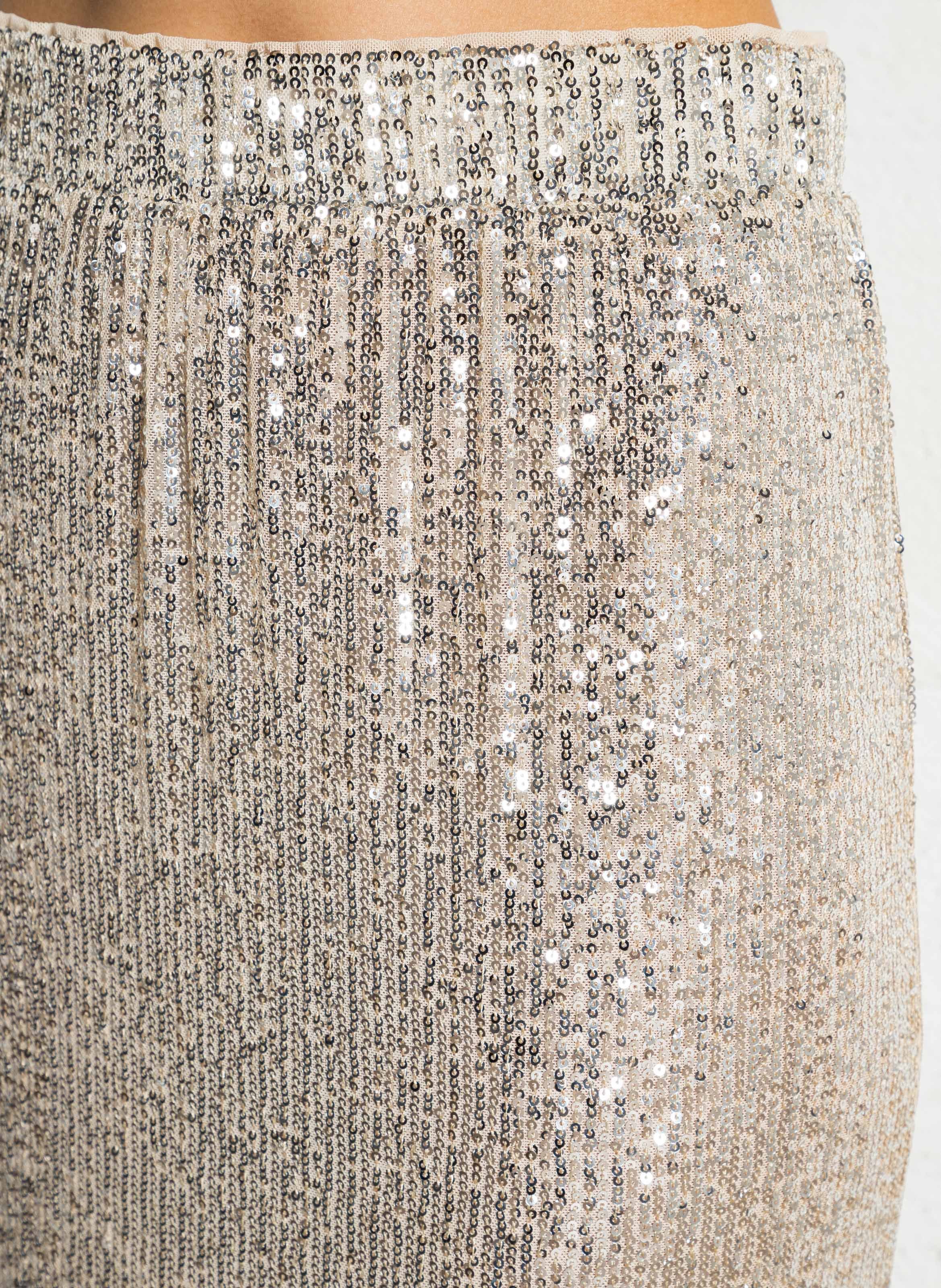 Jupe midi à sequins MAX MARA WEEK END Argent