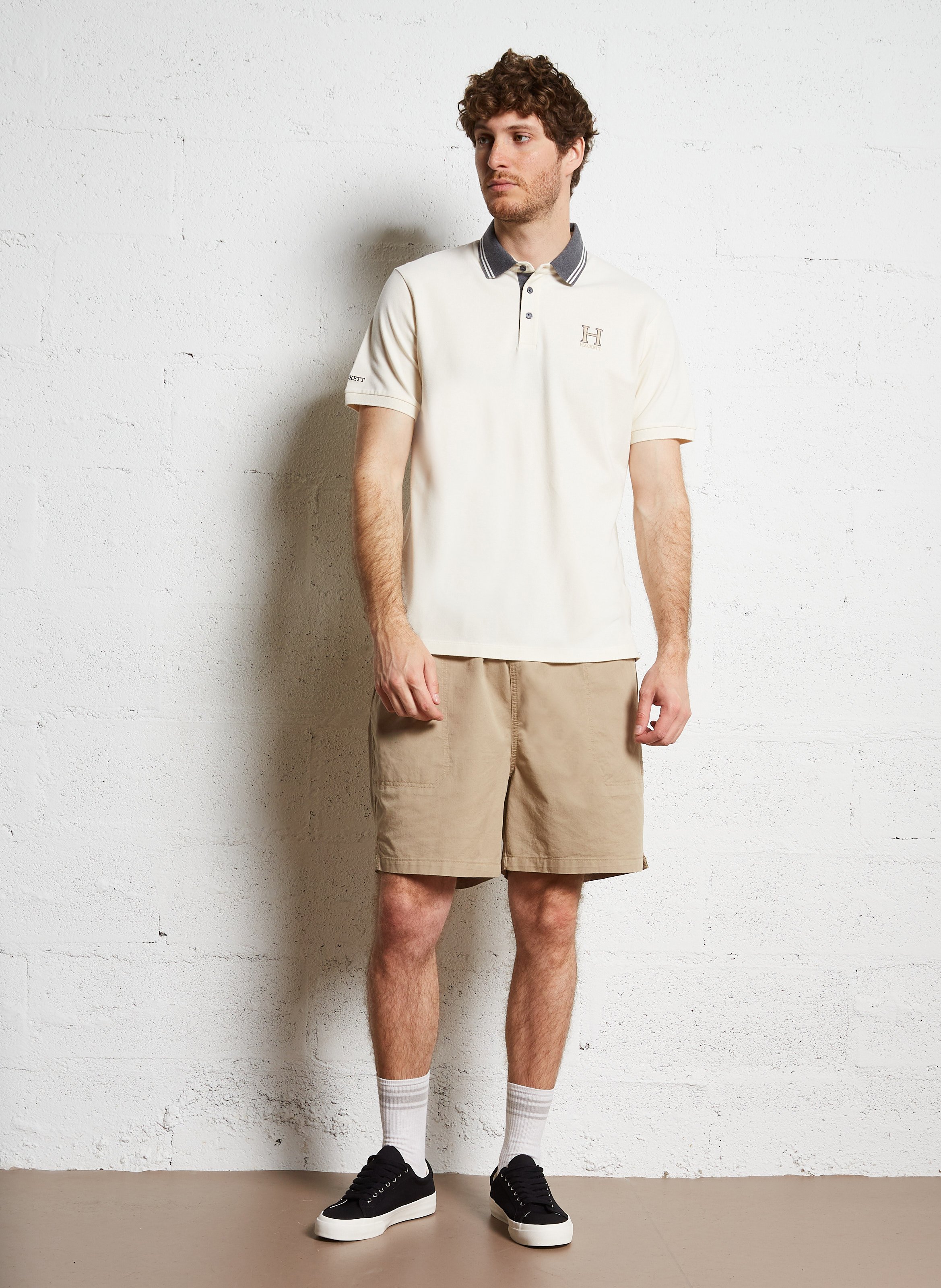 Straight cotton shorts DICKIES Beige