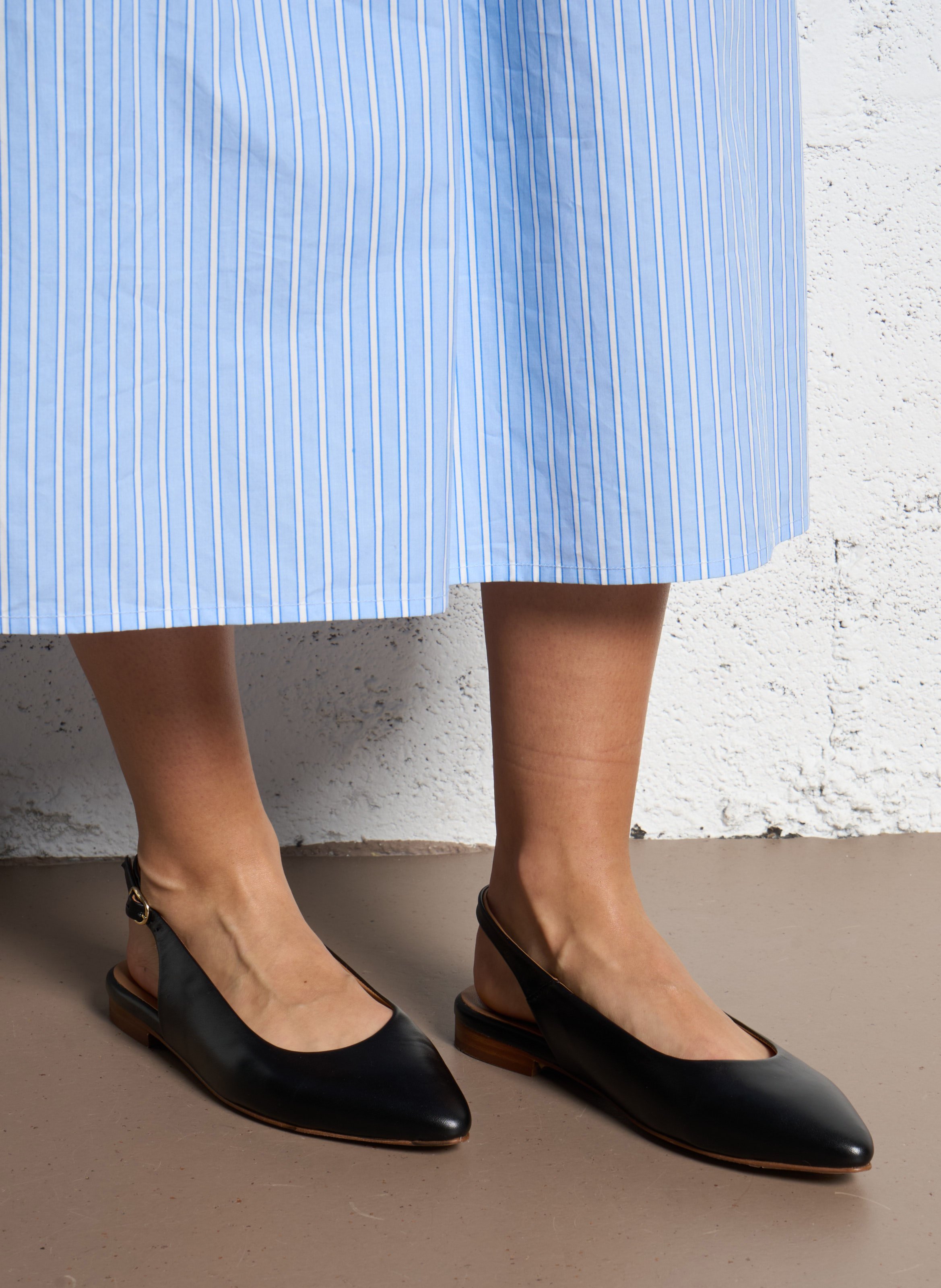 Ballerines en cuir BOBBIES Noir