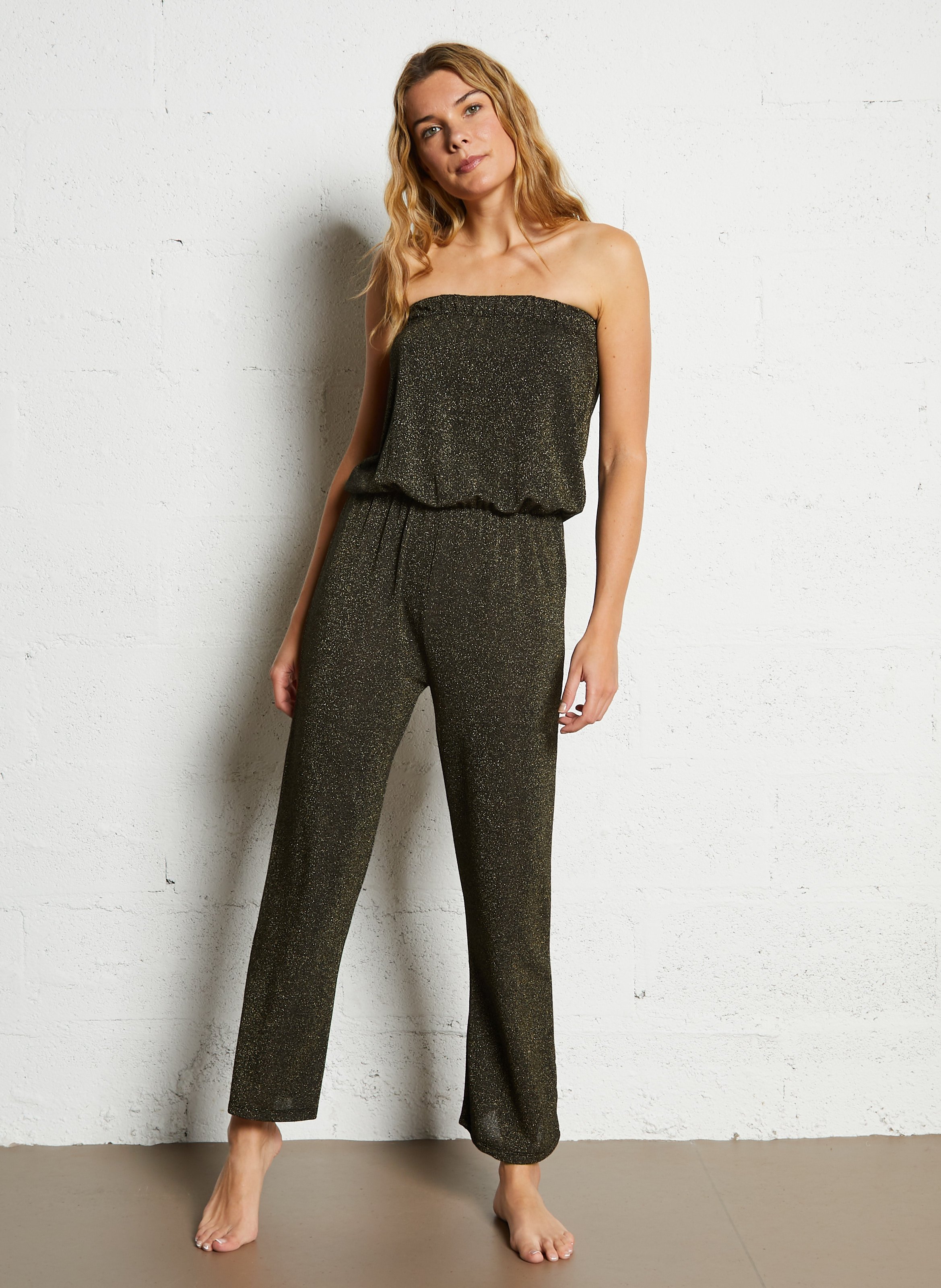 Wijde jumpsuit BELIZA Zwart