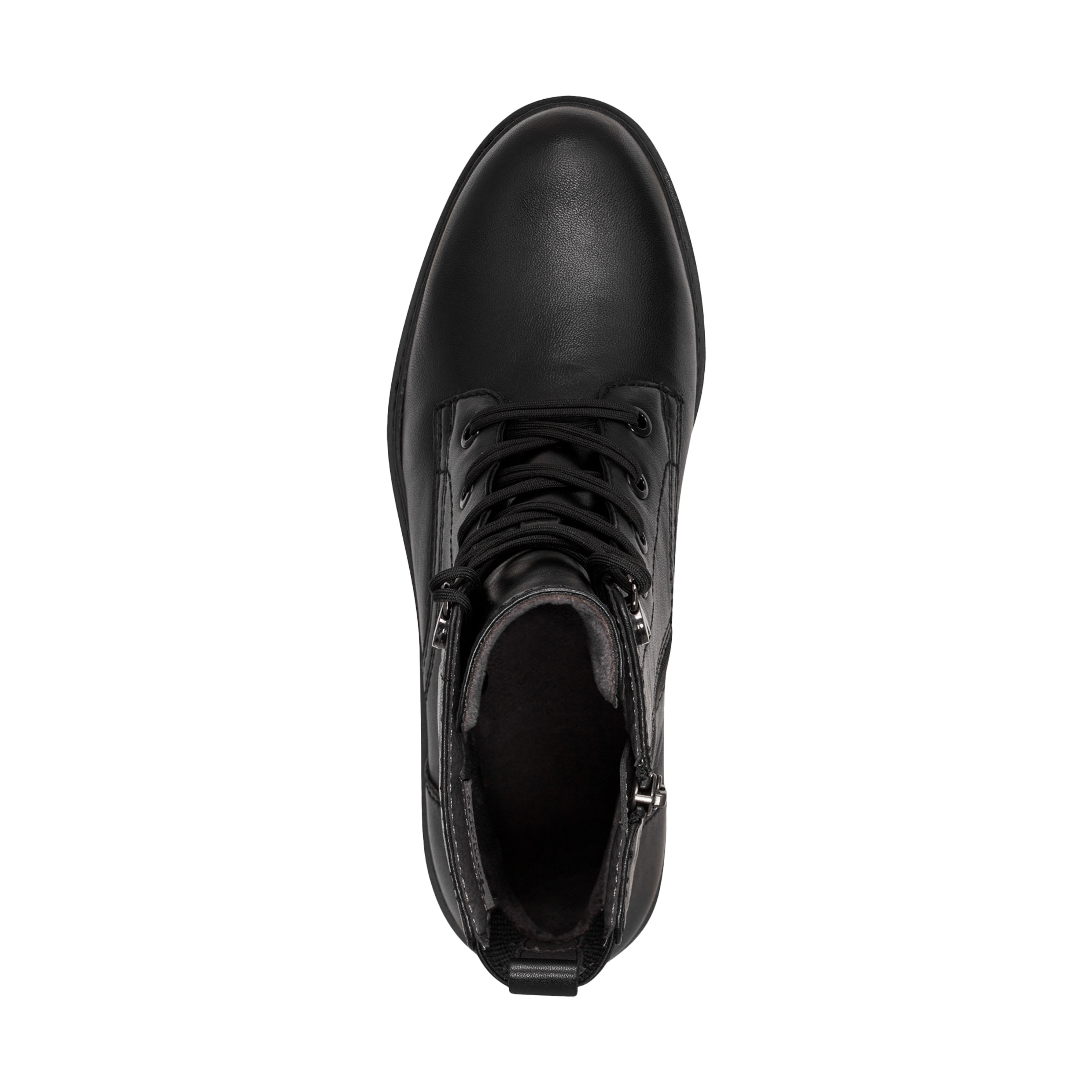 Leather comfort ankle boots | Black TAMARIS Women