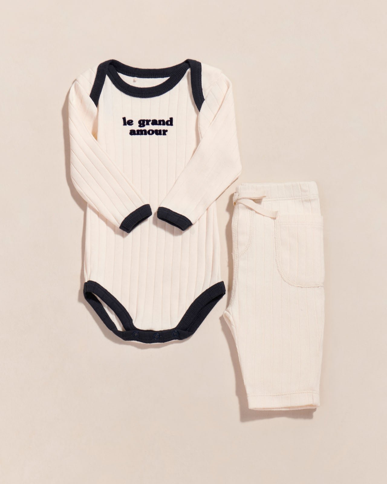 The Big Love organic cotton bodysuit EMOI EMOI White