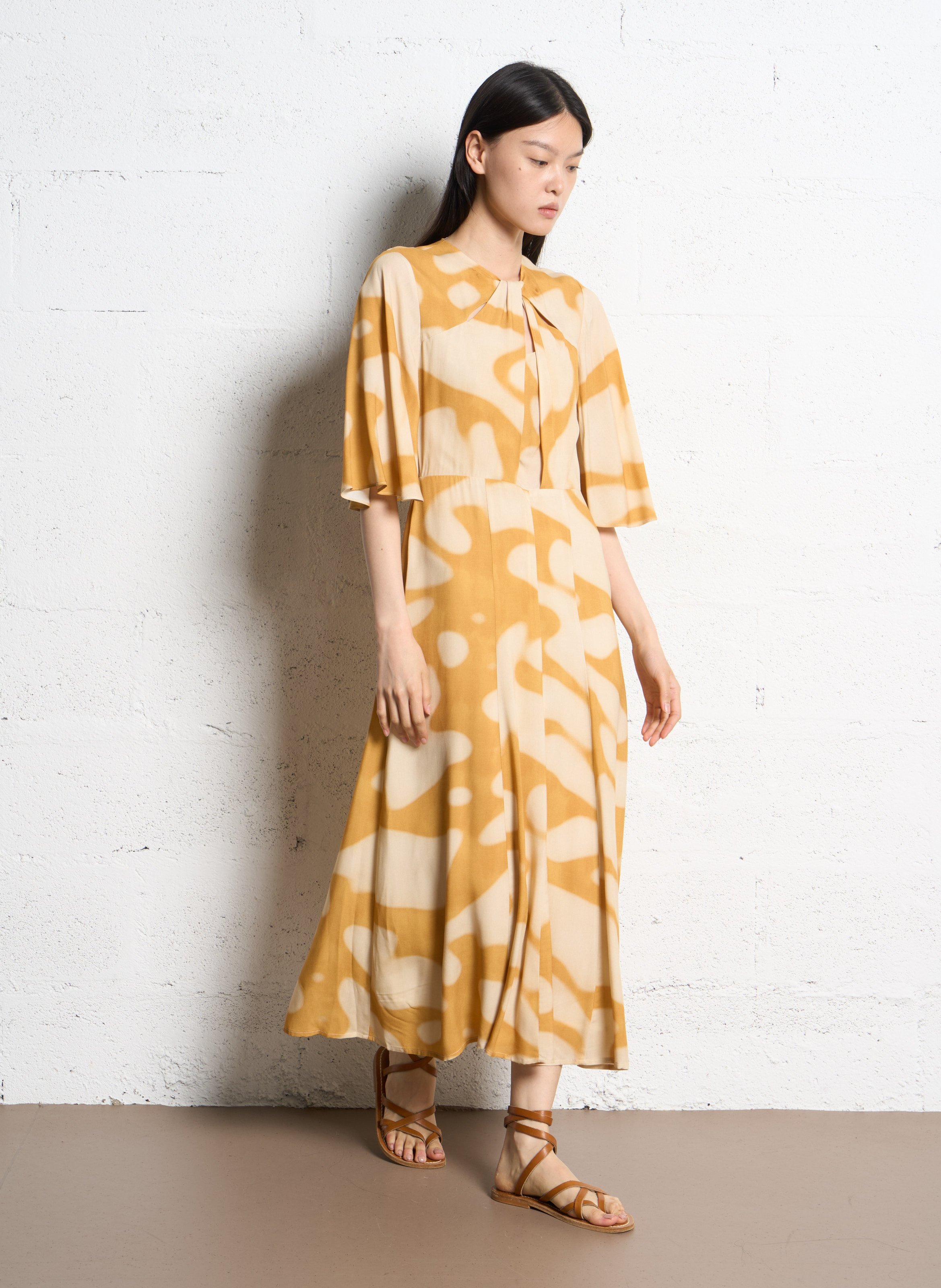 Bedrucktes Kleid SOPHIE+LUCIE Gelb