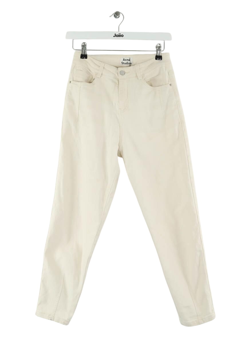 Cotton straight jeans ACNE STUDIOS - Seconde Main White